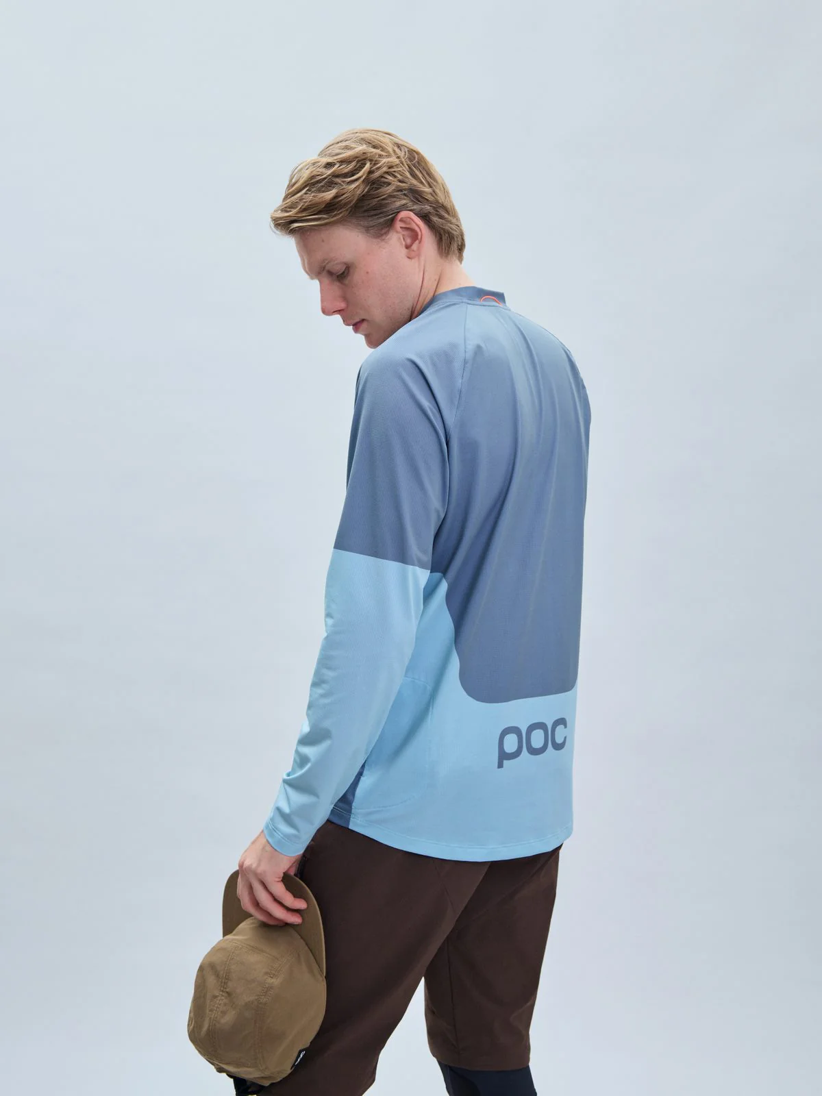 Koszulka rowerowa POC M's Essential MTB LS Jersey blue - Calcite Blue - Image 3