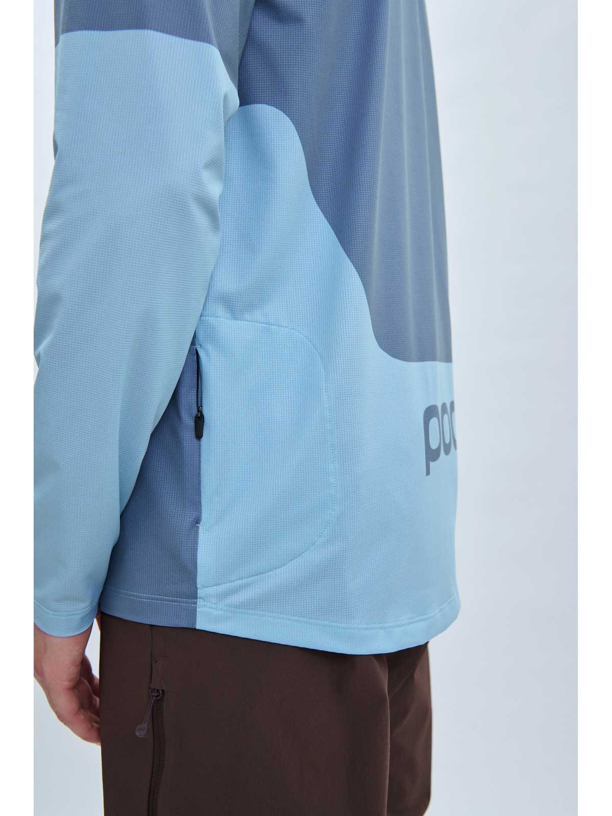 Koszulka rowerowa POC M's Essential MTB LS Jersey blue - Calcite Blue - Image 4
