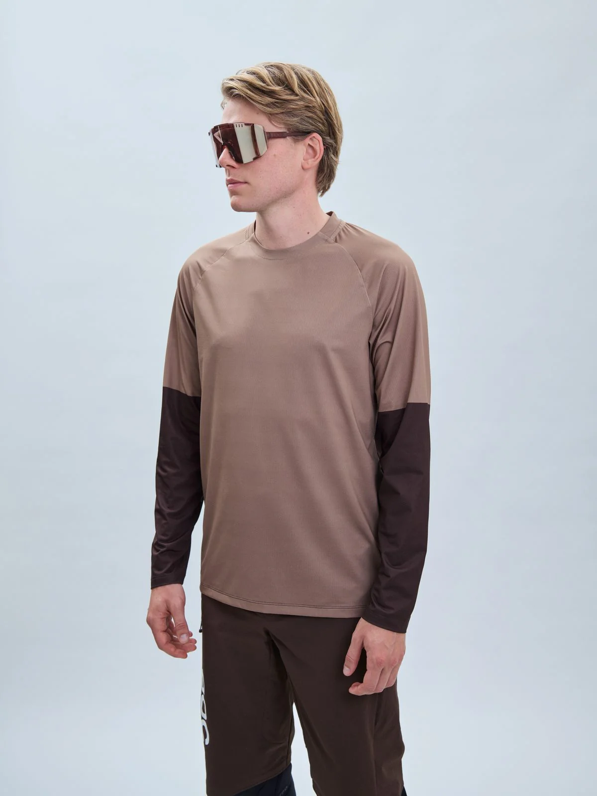 Koszulka rowerowa POC M's Essential MTB LS Jersey - Jasper Brown - Image 2