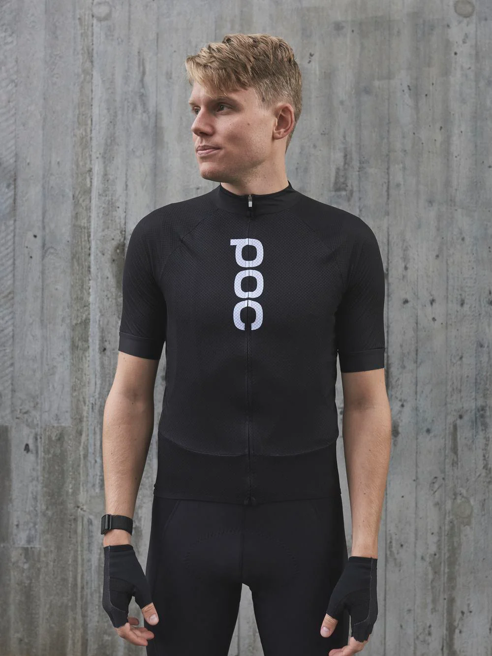 Koszulka rowerowa POC M's ESSENTIAL ROAD LOGO Jersey - Ur. Black - Image 2