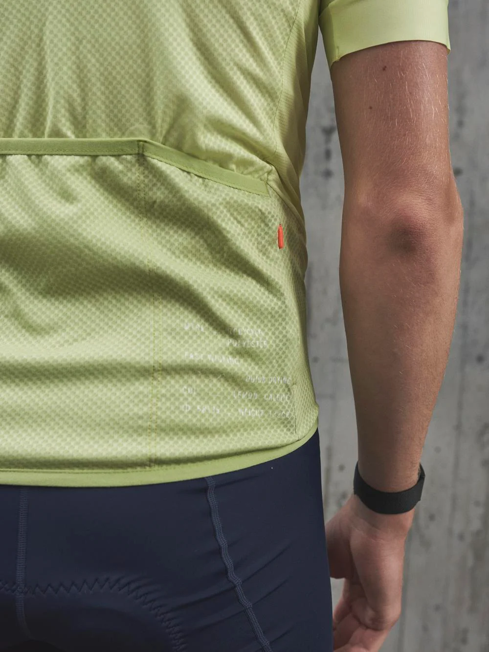 Koszulka rowerowa POC M's ESSENTIAL ROAD LOGO Jersey - Lemon Calcite - Image 3
