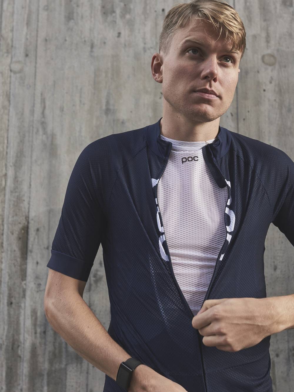 Koszulka rowerowa POC M's ESSENTIAL ROAD LOGO Jersey - Turmaline Navy - Image 4