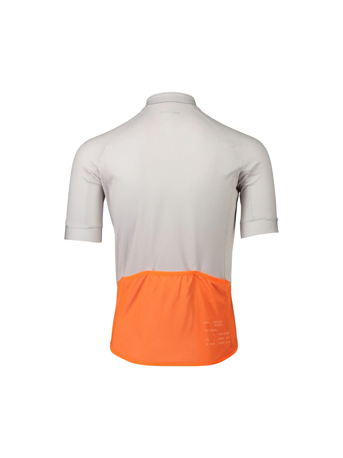 Koszulka rowerowa POC M's ESSENTIAL ROAD LOGO Jersey - Granite Grey/Zink Orange - Image 6