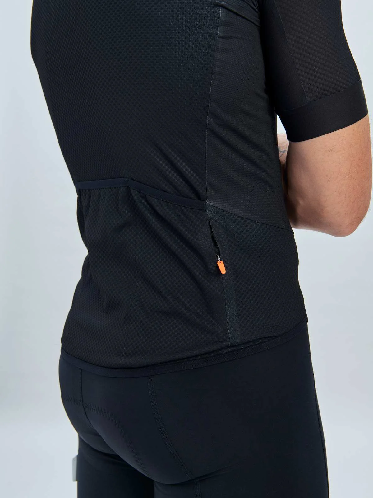 Koszulka rowerowa POC M's Essential Road Logo Jersey  - Ur. Black/ Hyd. White - Image 4