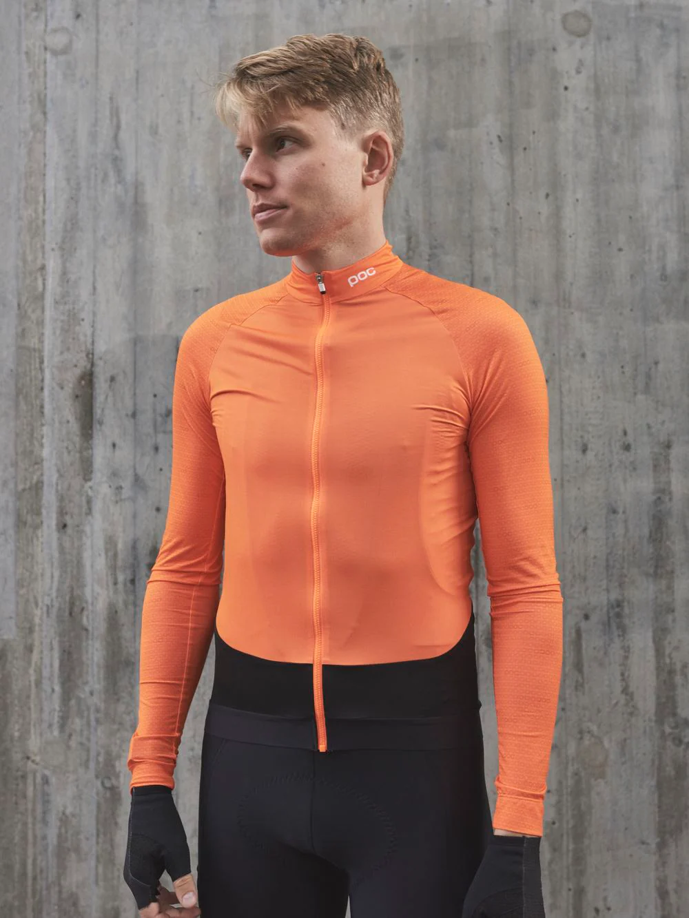 Koszulka rowerowa POC M'S ESSENTIAL ROAD LS - Zink Orange - Image 2