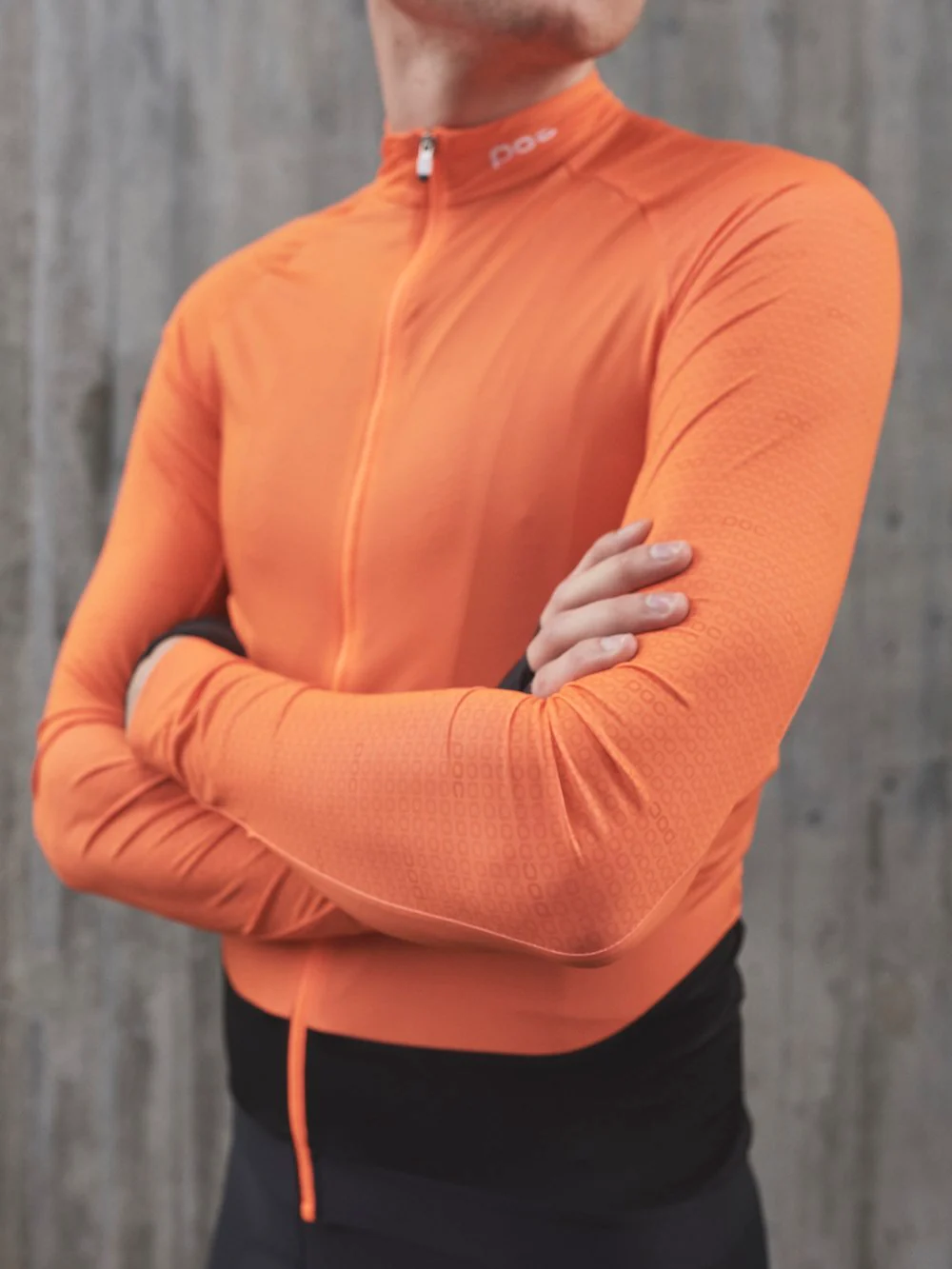 Koszulka rowerowa POC M'S ESSENTIAL ROAD LS - Zink Orange - Image 3