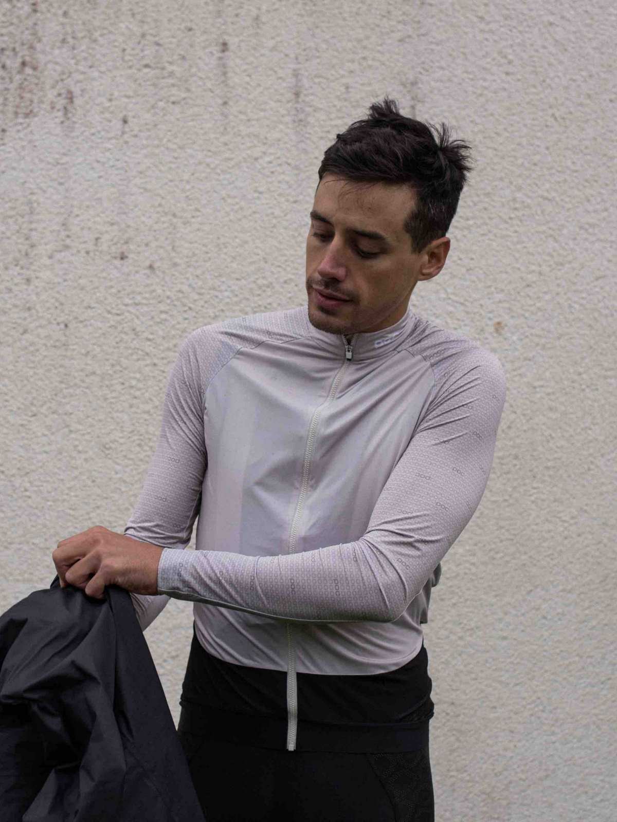 Koszulka rowerowa POC M'S ESSENTIAL ROAD LS - Lt Sand. Beige - Image 2