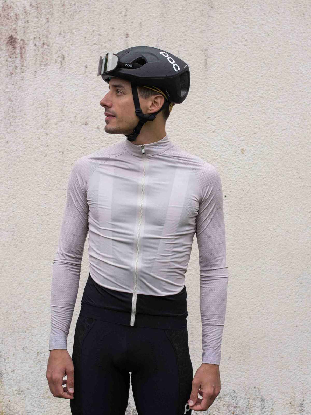 Koszulka rowerowa POC M'S ESSENTIAL ROAD LS - Lt Sand. Beige - Image 5