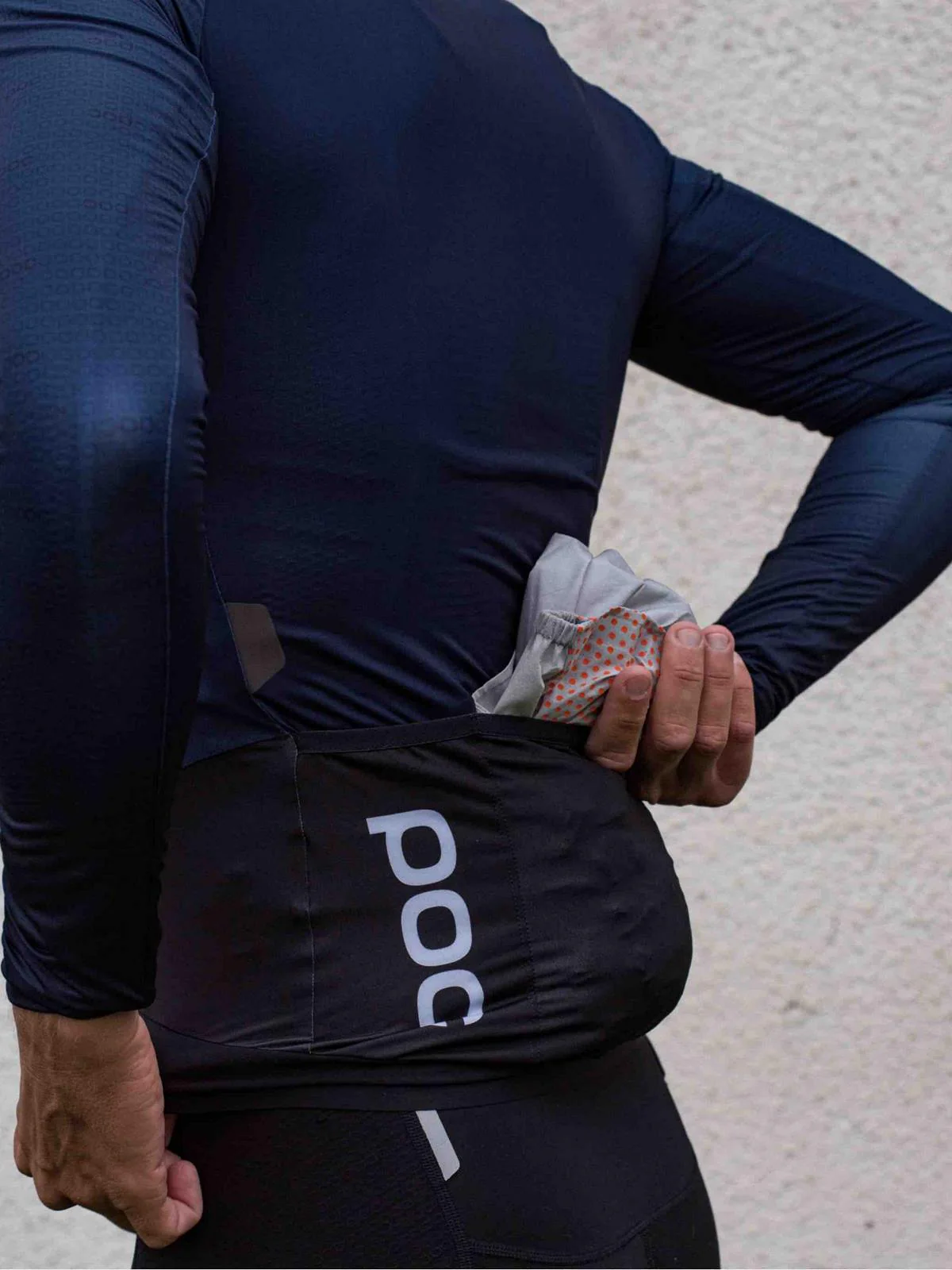 Koszulka rowerowa POC M'S ESSENTIAL ROAD LS - Turmaline Navy - Image 3