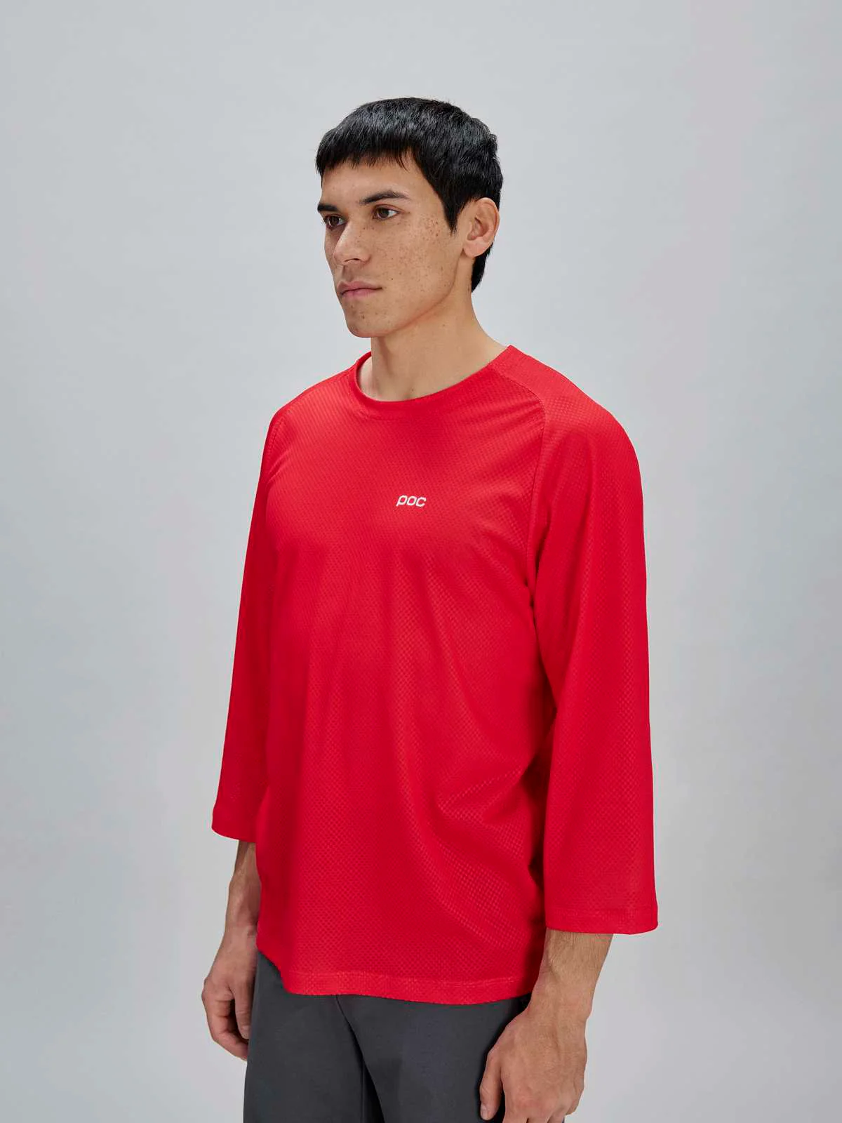 Koszulka rowerowa POC M's Motion Air 3/4 Jersey - Pris. Red - Image 2
