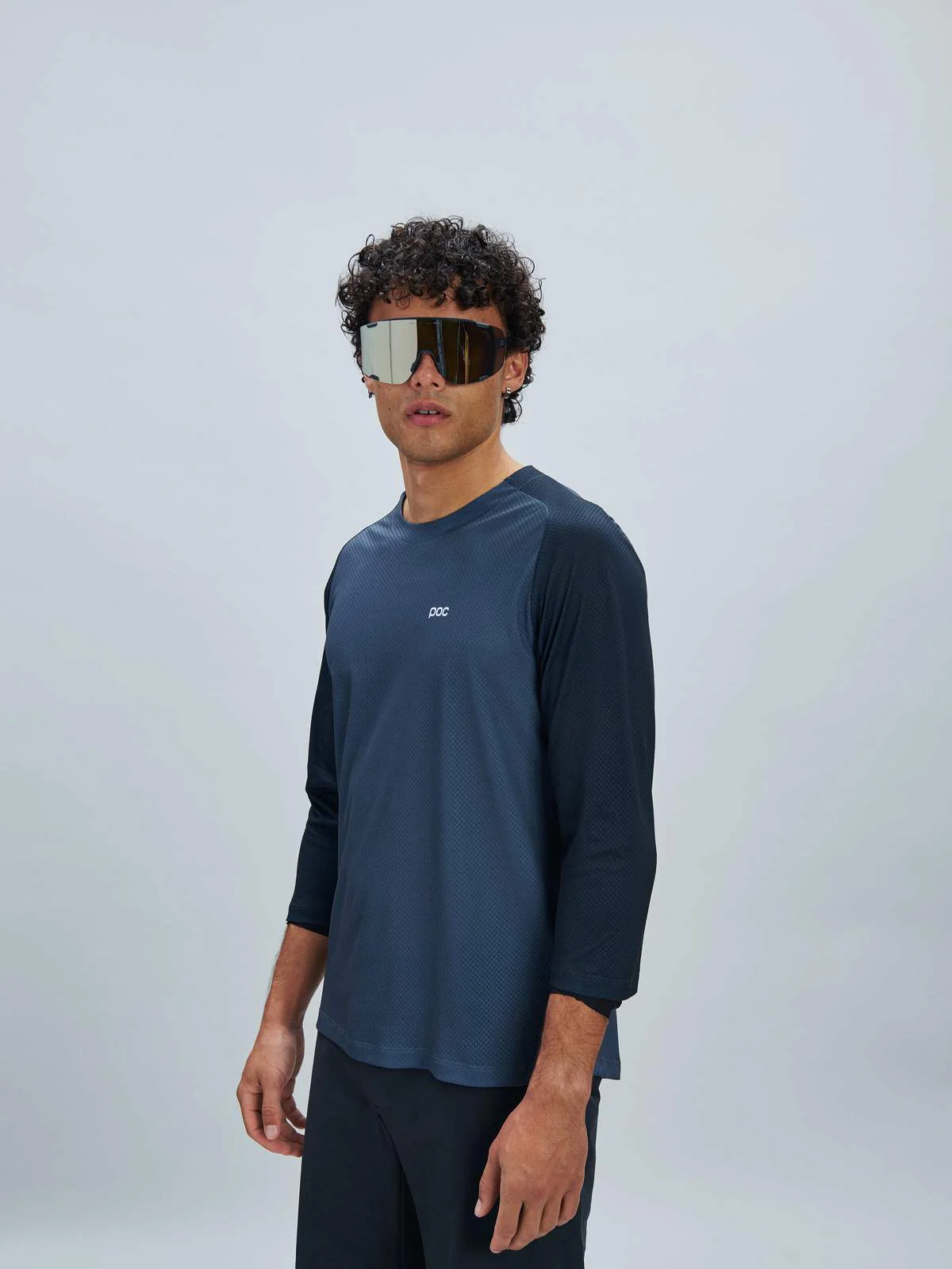 Koszulka rowerowa POC M's Motion Air 3/4 Jersey - Apat. Navy - Image 2