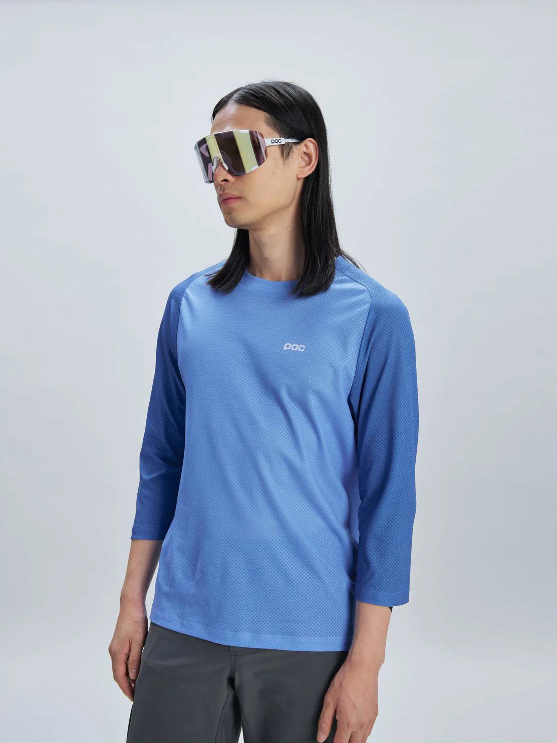 Koszulka rowerowa POC M's Motion Air 3/4 Jersey - Bazzite Blue - Image 2