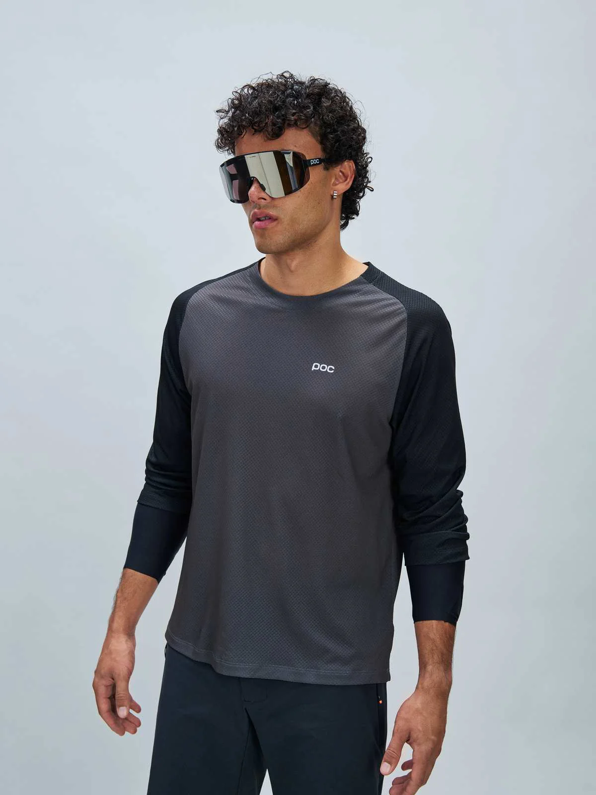 Koszulka rowerowa POC M's Motion Air 3/4 Jersey - Sylvanite Grey - Image 2