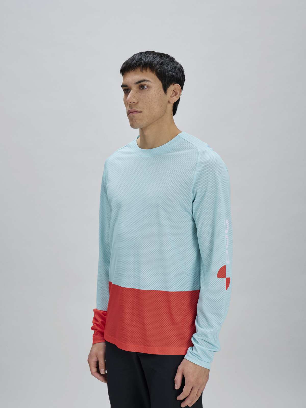 Koszulka rowerowa POC M's Motion Air L/S Jersey - Lazurite Blue/Carnelian Orange - Image 2