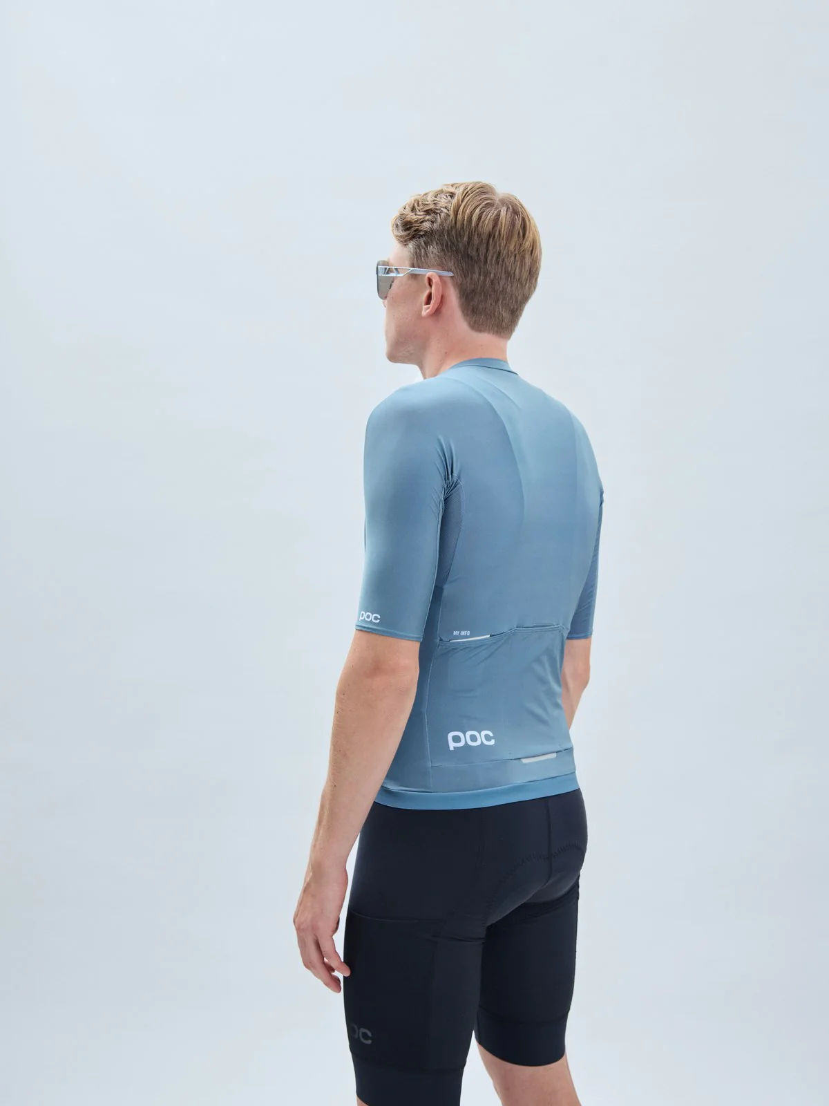 Koszulka rowerowa POC M's Pristine Jersey - Calcite Blue - Image 3