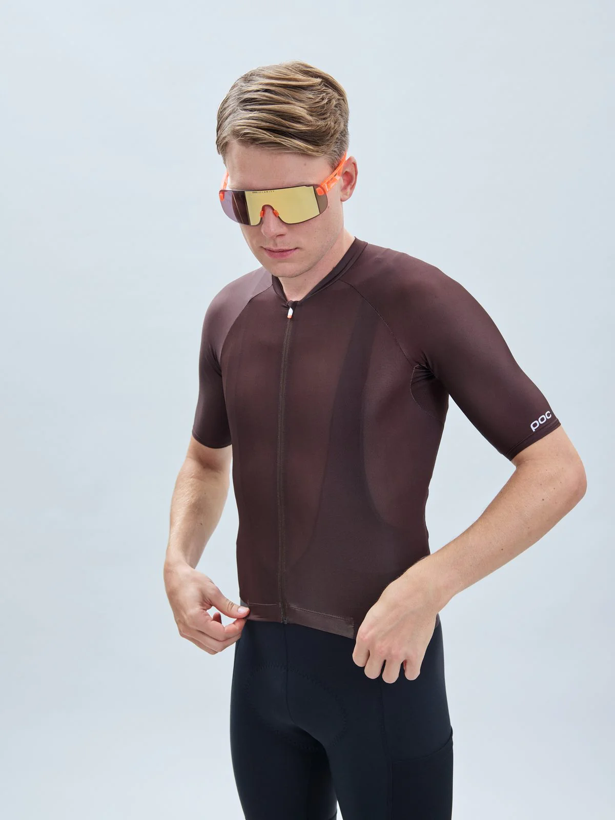 Koszulka rowerowa POC M's Pristine Jersey - Axinite Brown - Image 2