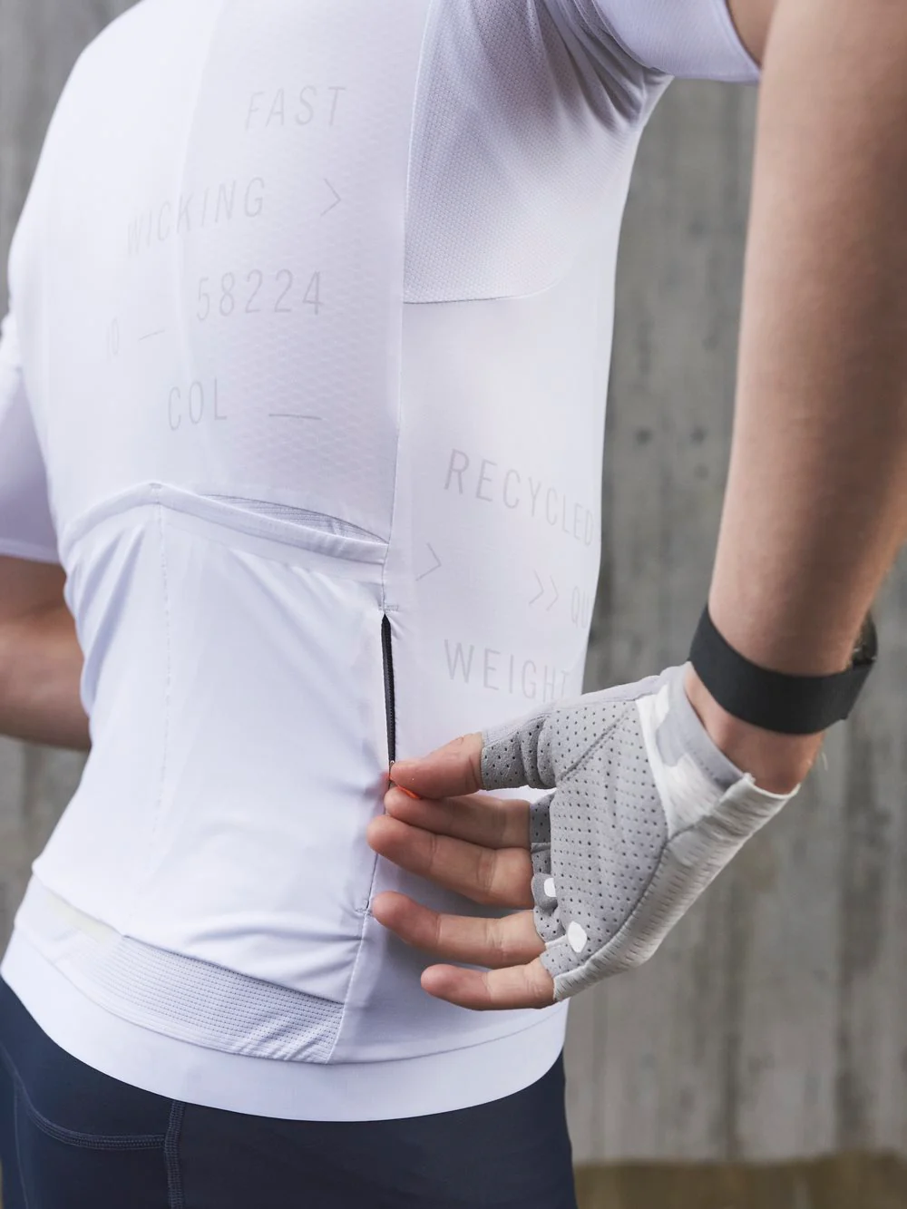 Koszulka rowerowa POC M's PRISTINE PRINT Jersey - Hydr. White - Image 3