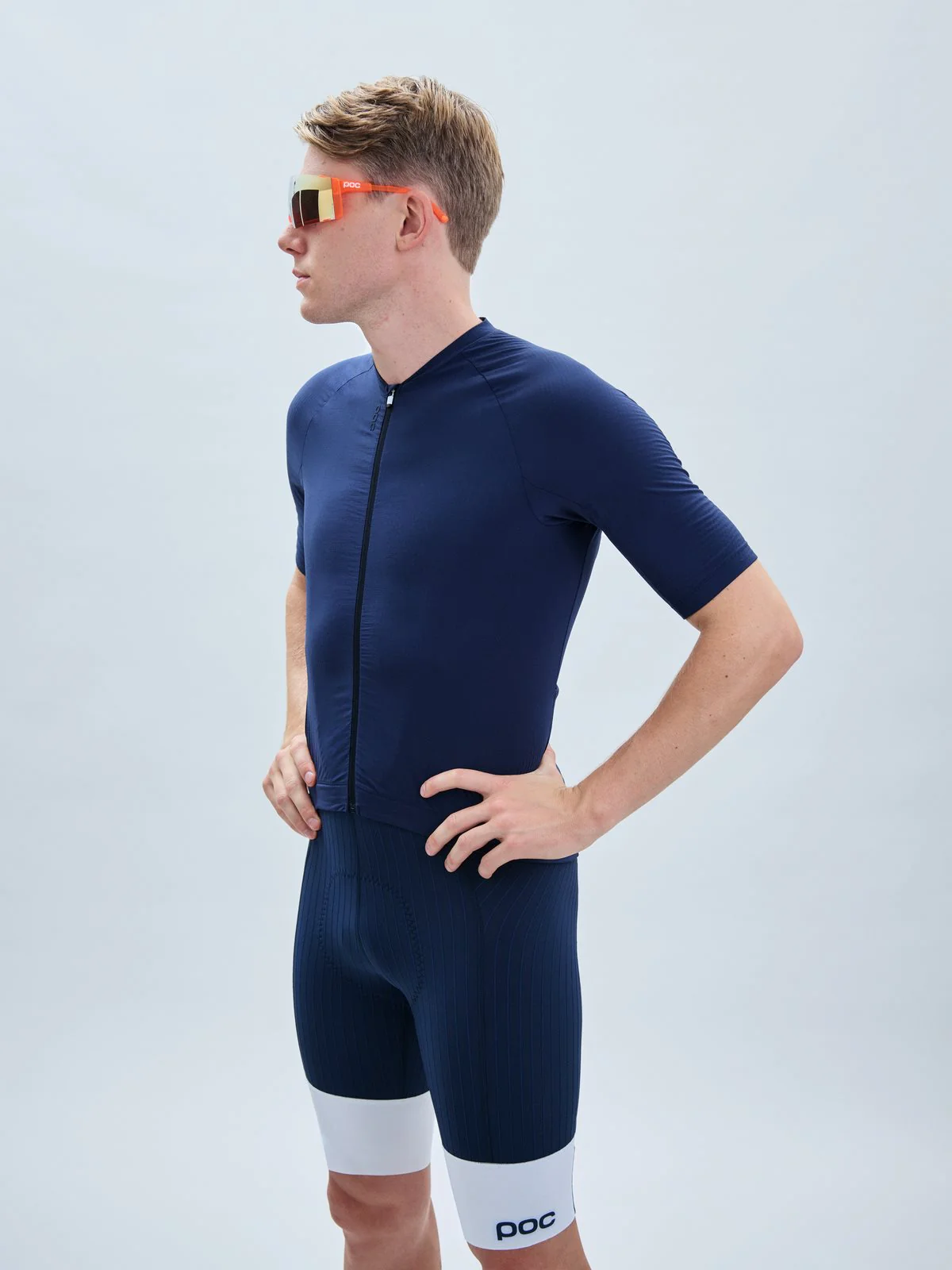 Koszulka rowerowa POC M's Raceday Jersey - Turmaline Navy - Image 2