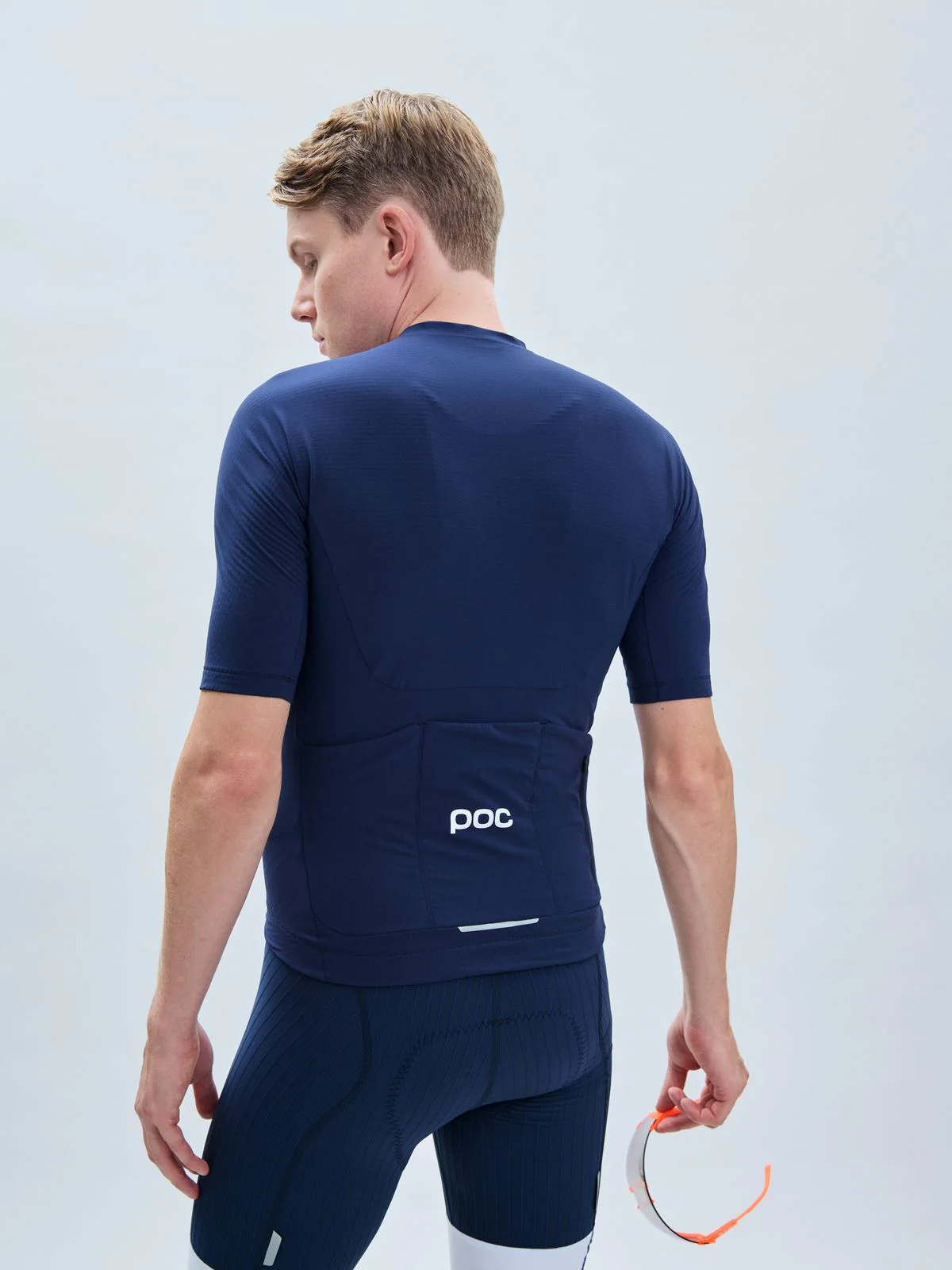 Koszulka rowerowa POC M's Raceday Jersey - Turmaline Navy - Image 3