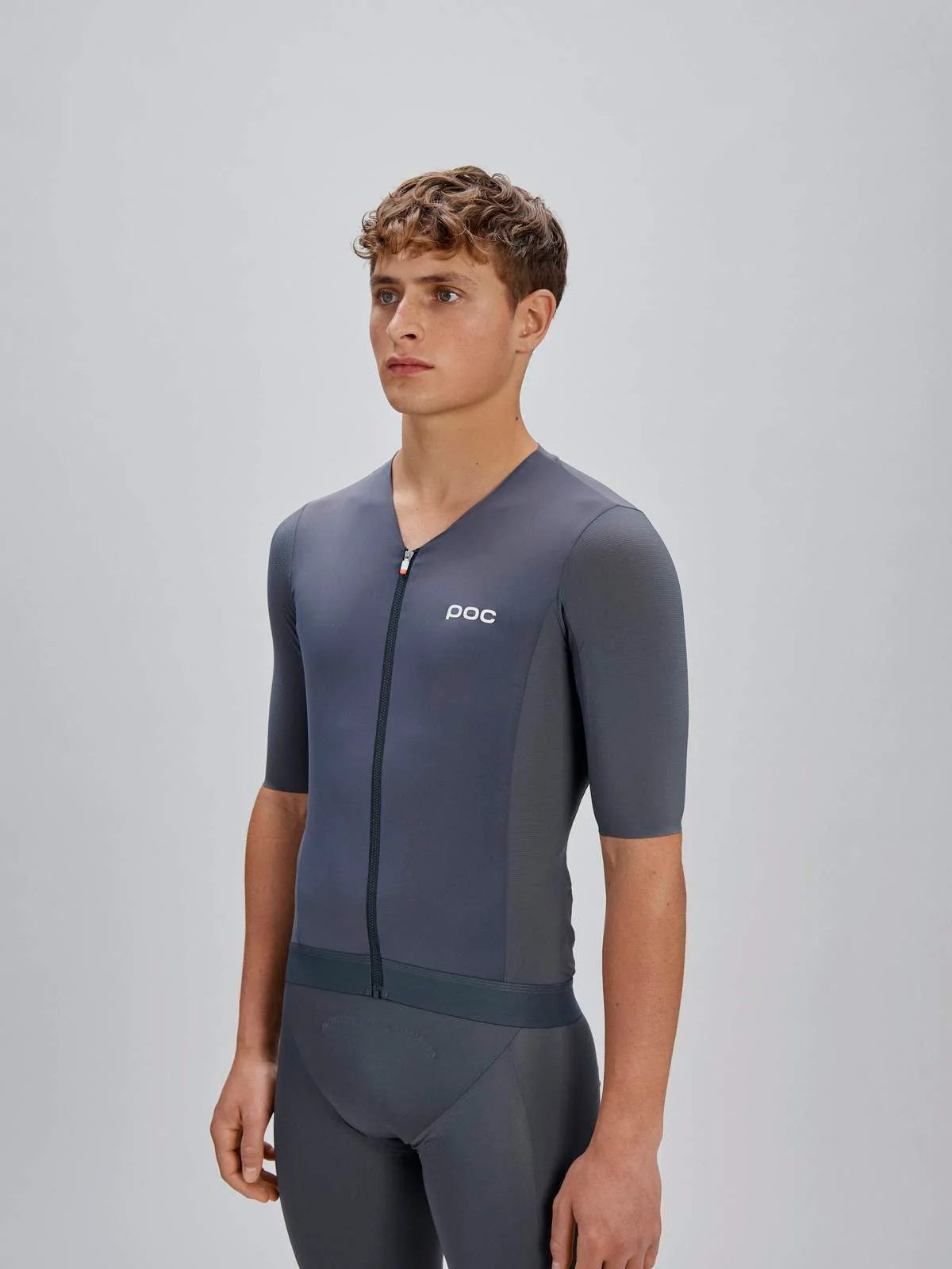 Koszulka rowerowa POC M's Raceday S/S Jersey - Sylvanite Grey - Image 2