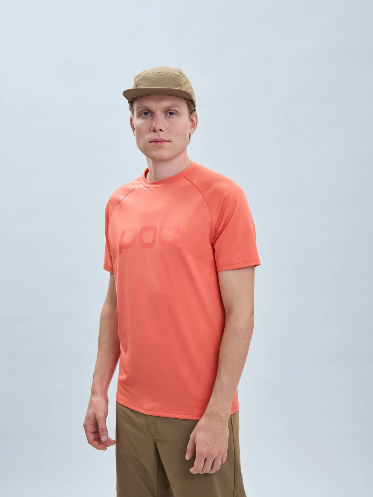 Koszulka rowerowa POC M's Reform Enduro Tee - Ammolite Coral - Image 2