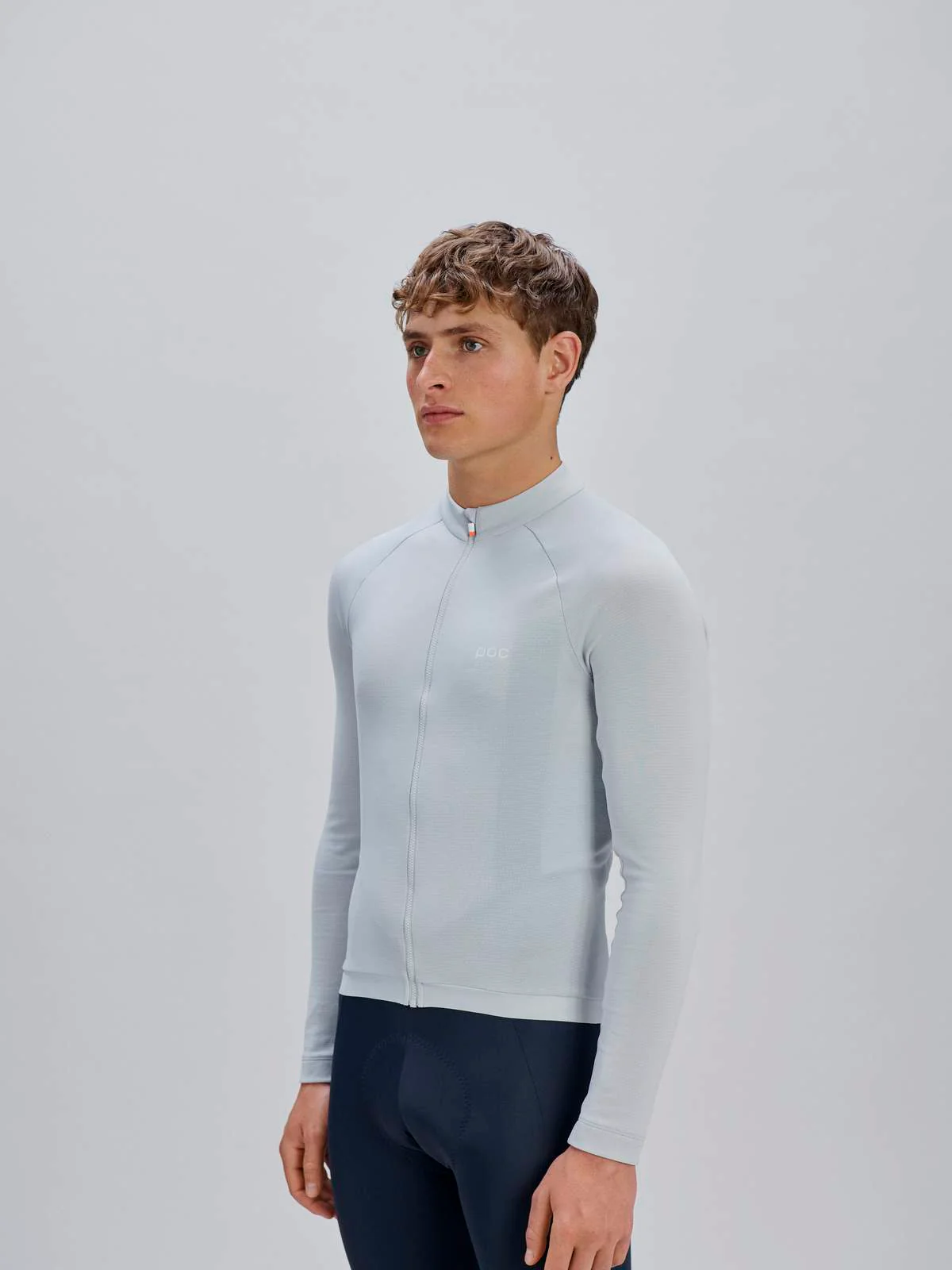 Koszulka rowerowa POC M's Thermal Lite LS Jersey - Granite Grey - Image 2