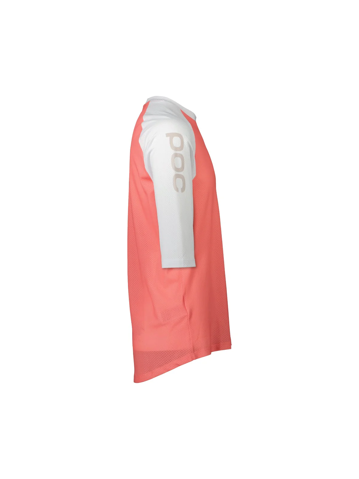 Koszulka rowerowa POC MTB Pure 3/4 Jersey - Ammolite Coral/Hydr. White - Image 2