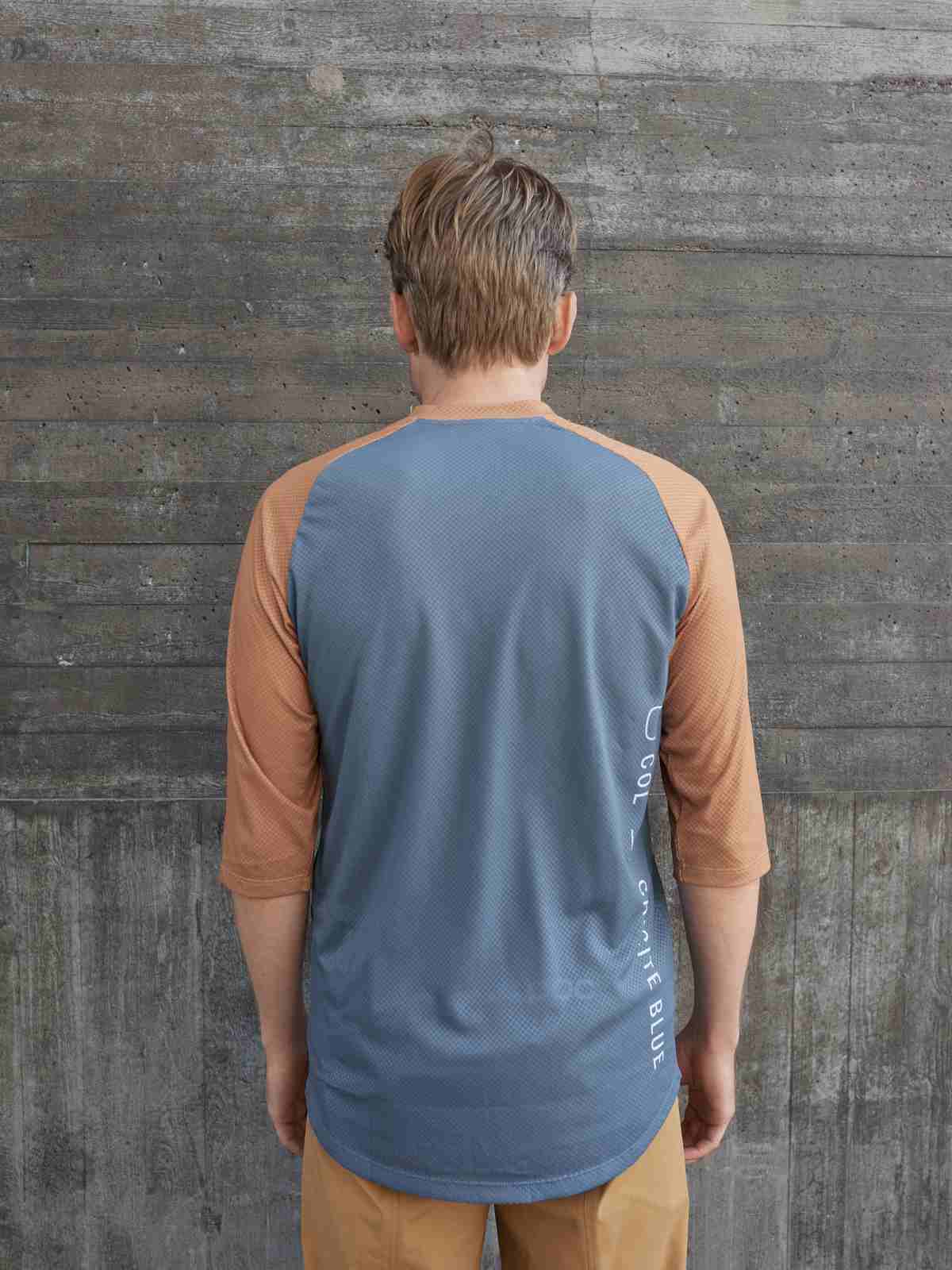 Koszulka rowerowa POC MTB Pure 3/4 Jersey - Calcite Blue/Aragonite Brown - Image 5