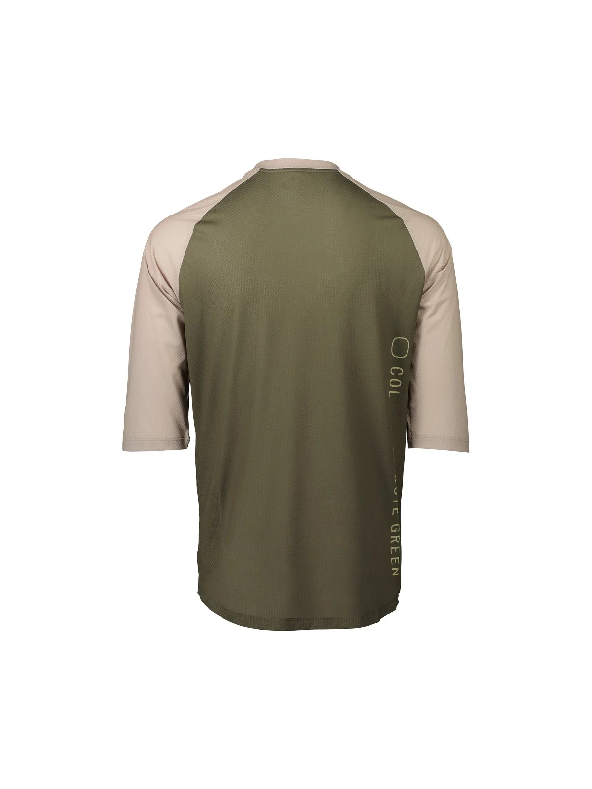 Koszulka rowerowa POC MTB Pure 3/4 Jersey - Epidote Green/Light Sandstone Beige - Image 3