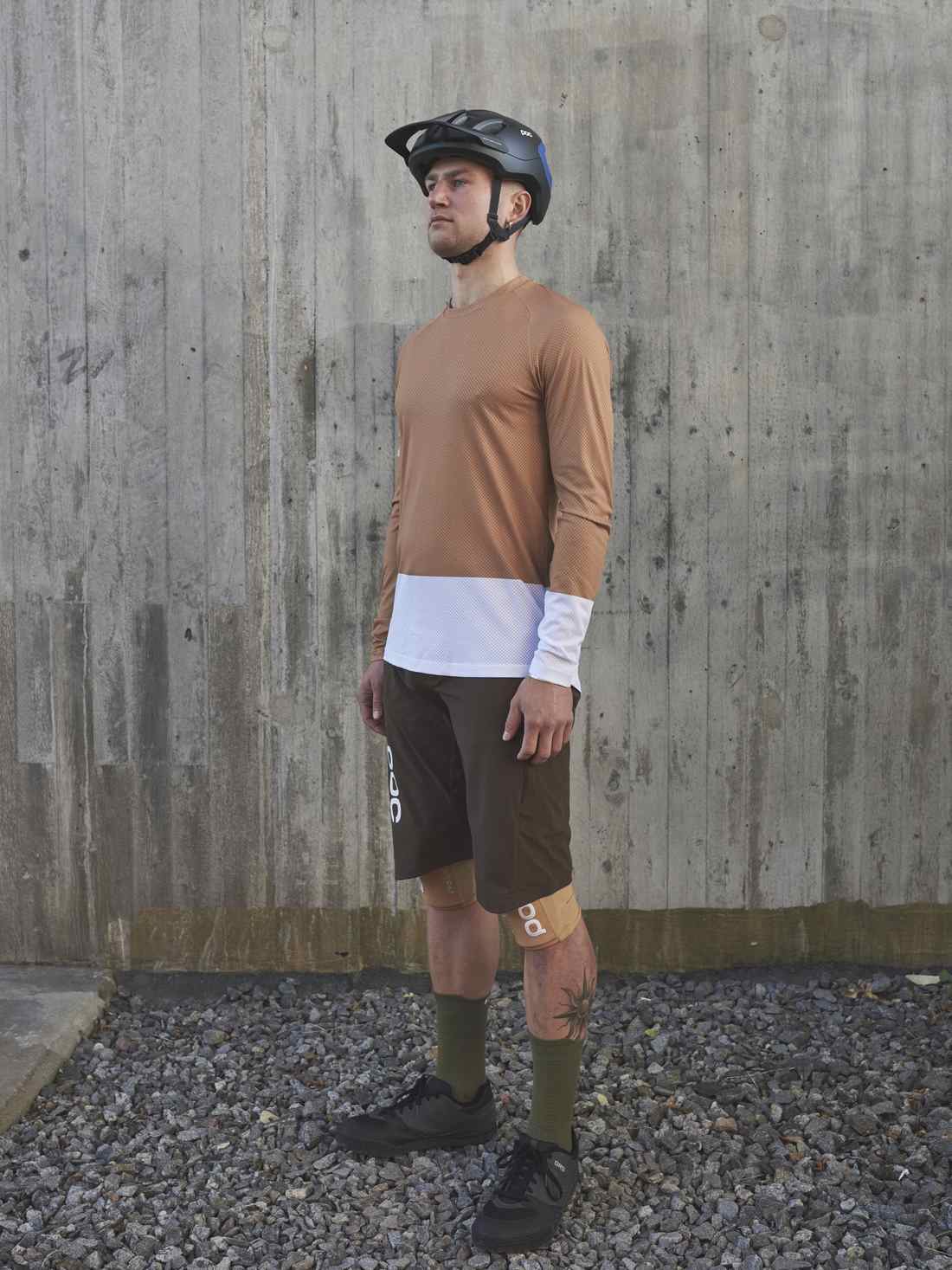Koszulka rowerowa POC MTB PURE LS - Arag. Brown/Hydr. White - Image 5