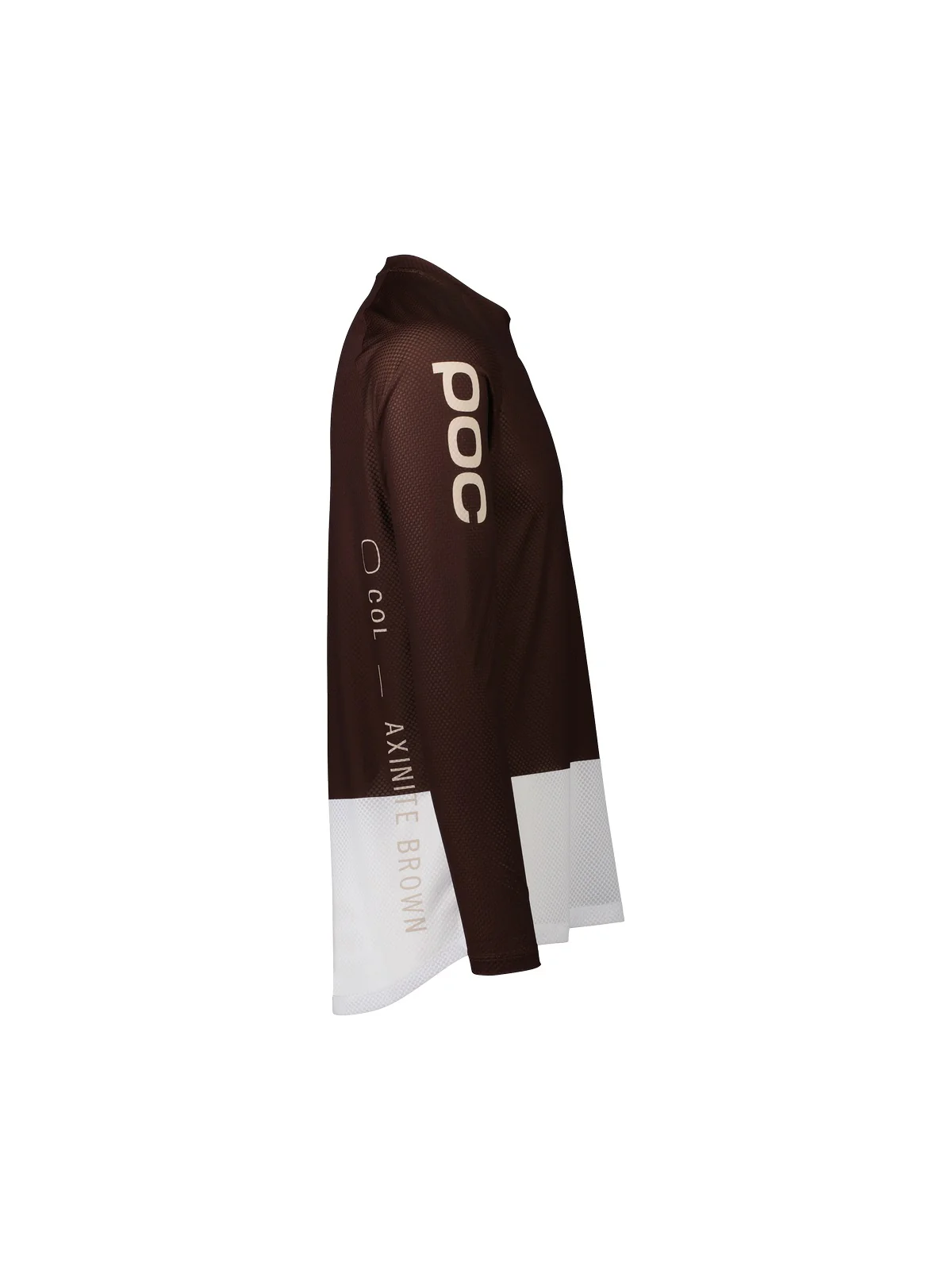 Koszulka rowerowa POC MTB Pure LS Jersey - Axinite Brown/Hydr. White - Image 2