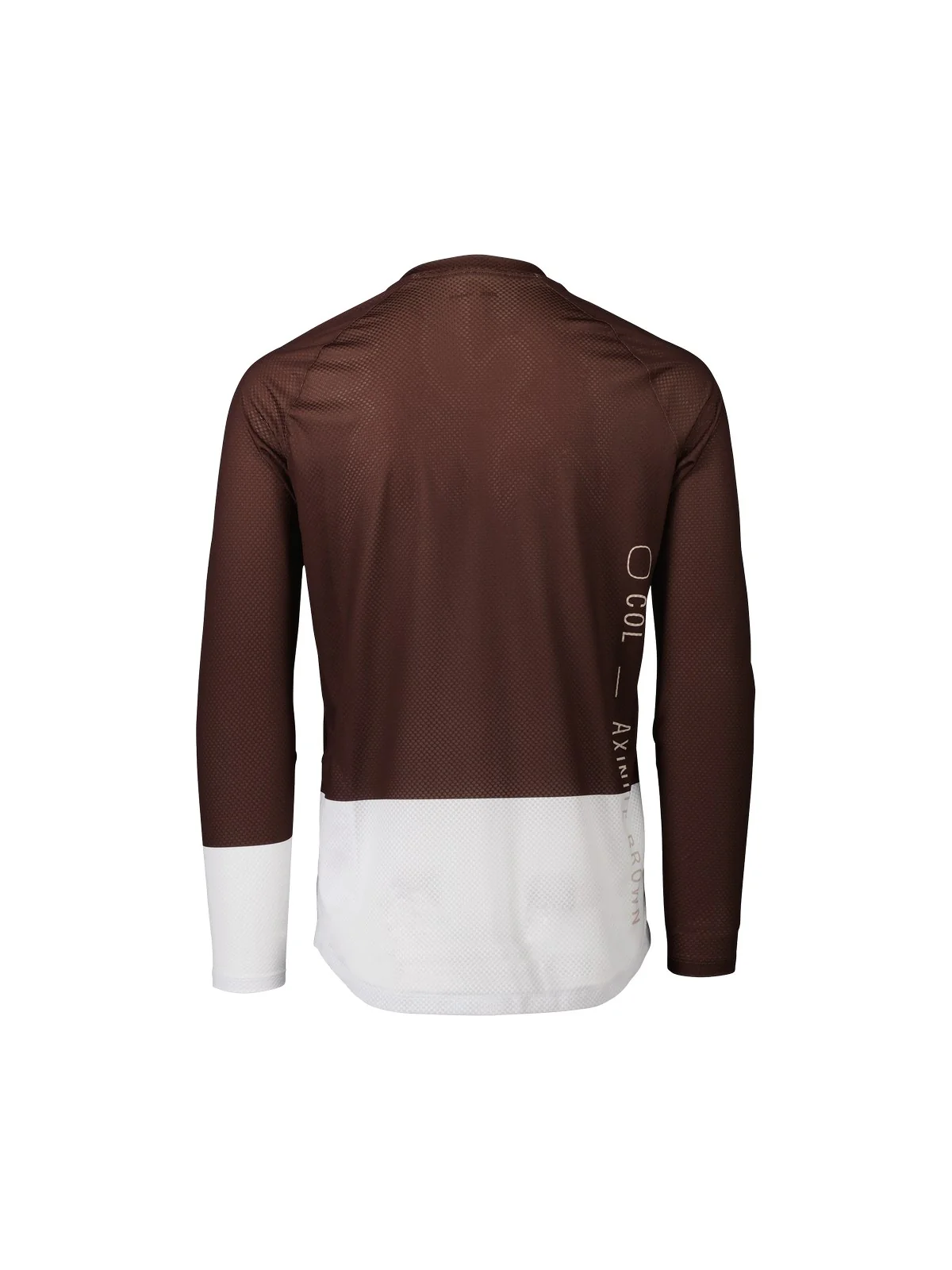 Koszulka rowerowa POC MTB Pure LS Jersey - Axinite Brown/Hydr. White - Image 3