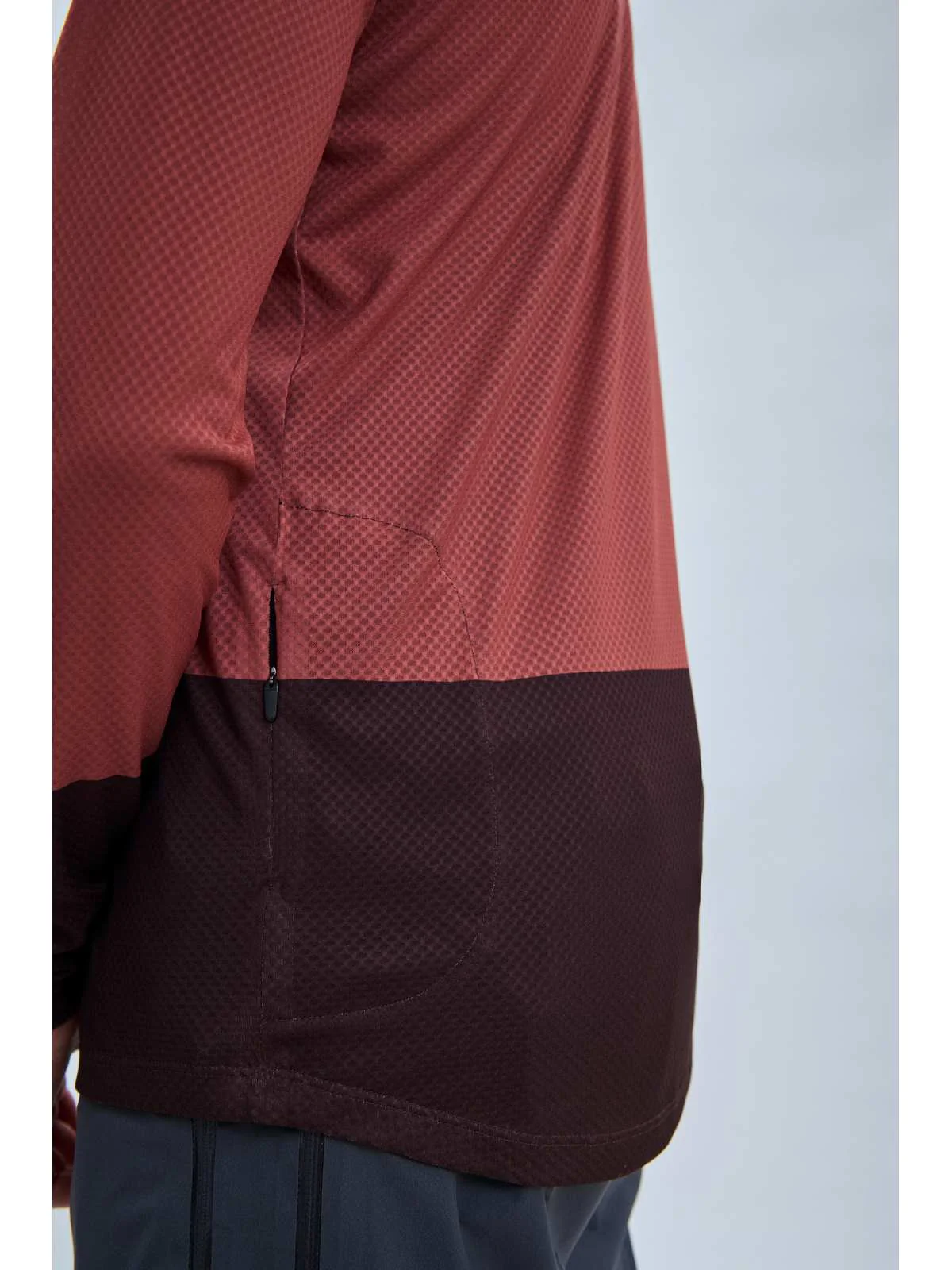 Koszulka rowerowa POC MTB Pure LS Jersey - Himalayan Salt/Axinite Brown - Image 5