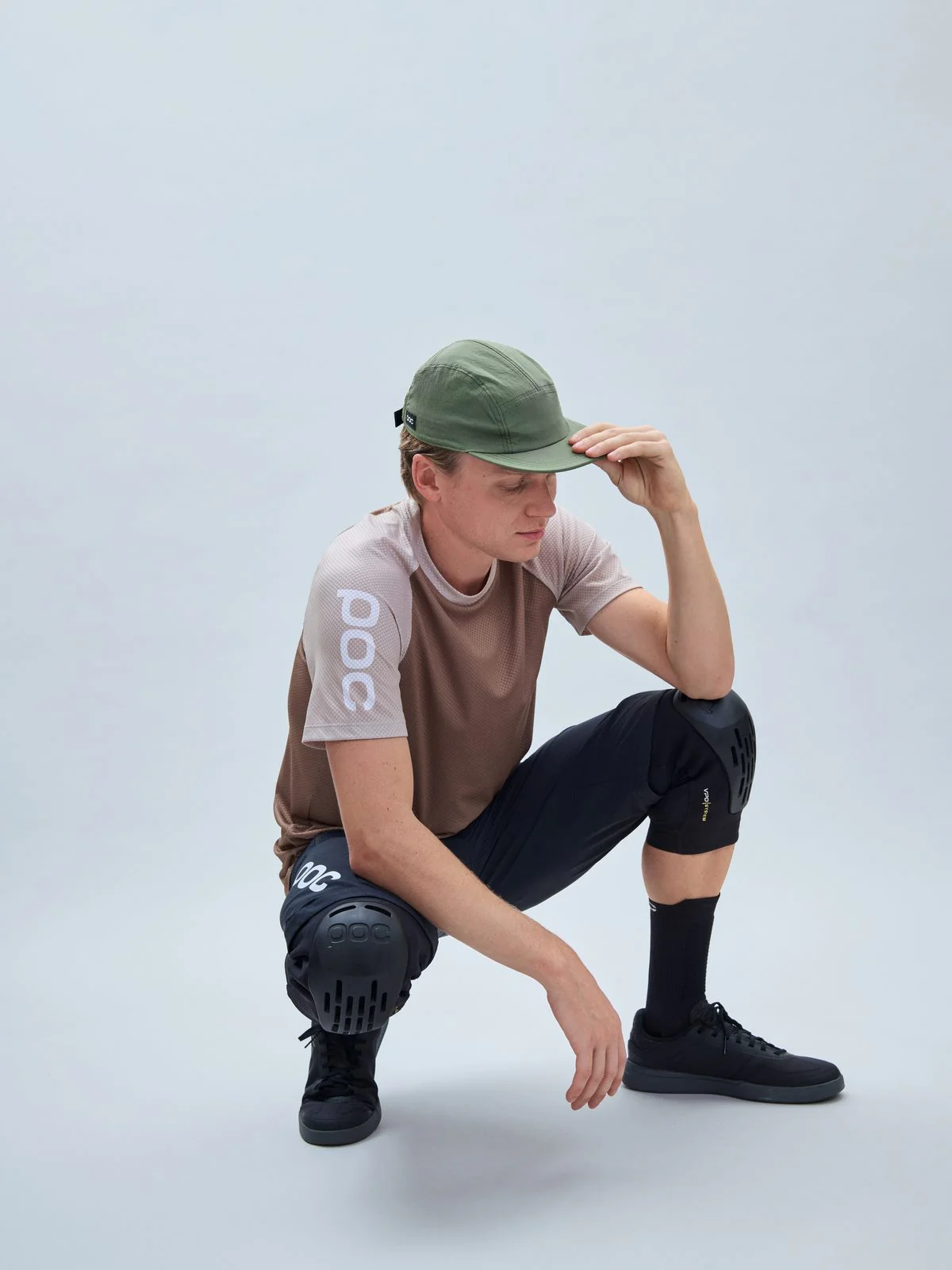 Koszulka rowerowa POC MTB Pure Tee - Jasper Brown/Lt Sandstone Beige - Image 4