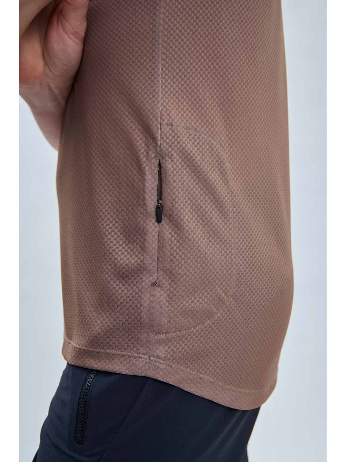 Koszulka rowerowa POC MTB Pure Tee - Jasper Brown/Lt Sandstone Beige - Image 5