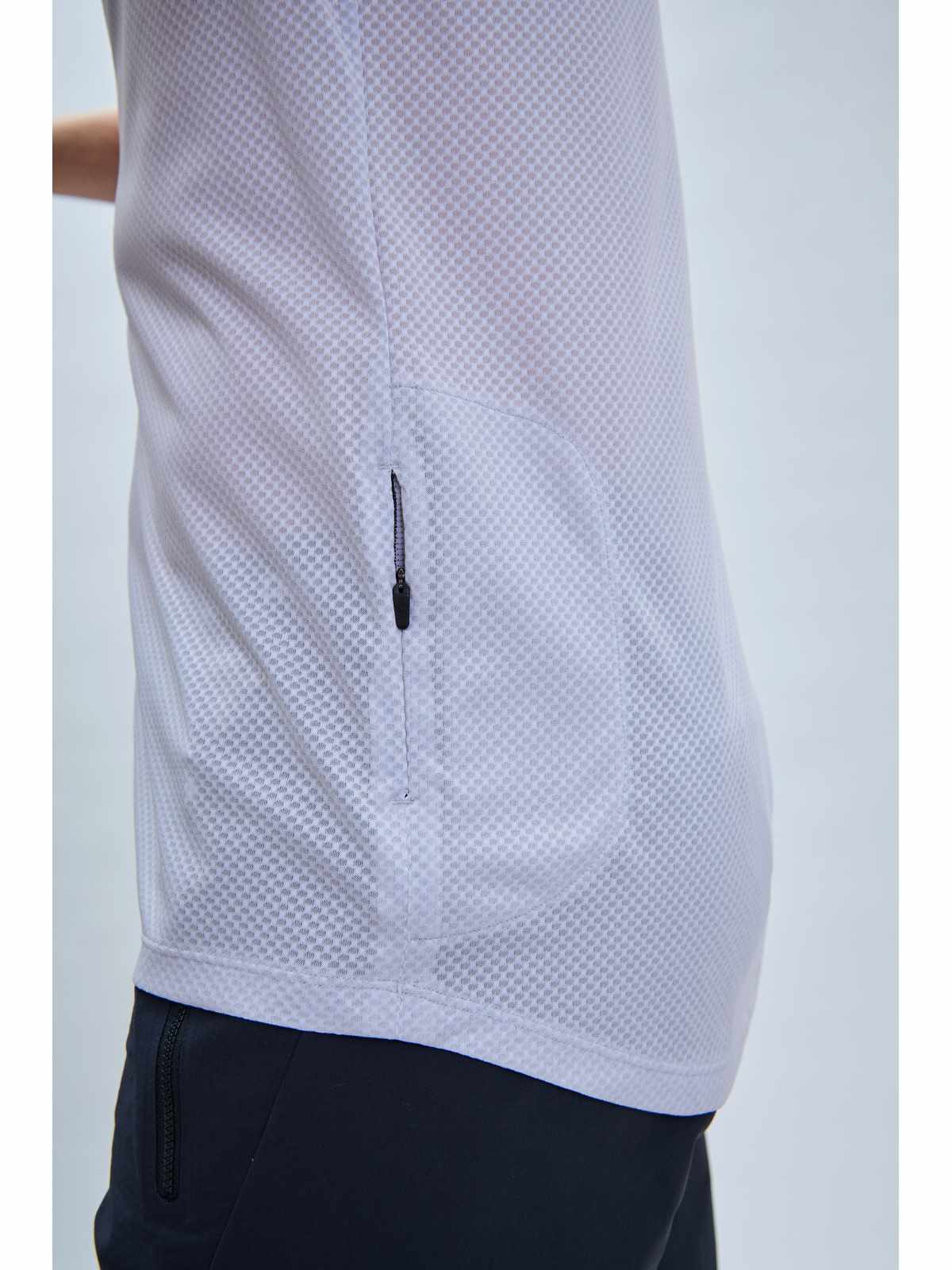 Koszulka rowerowa POC MTB Pure Tee - Granite Grey/Hydr. White - Image 5