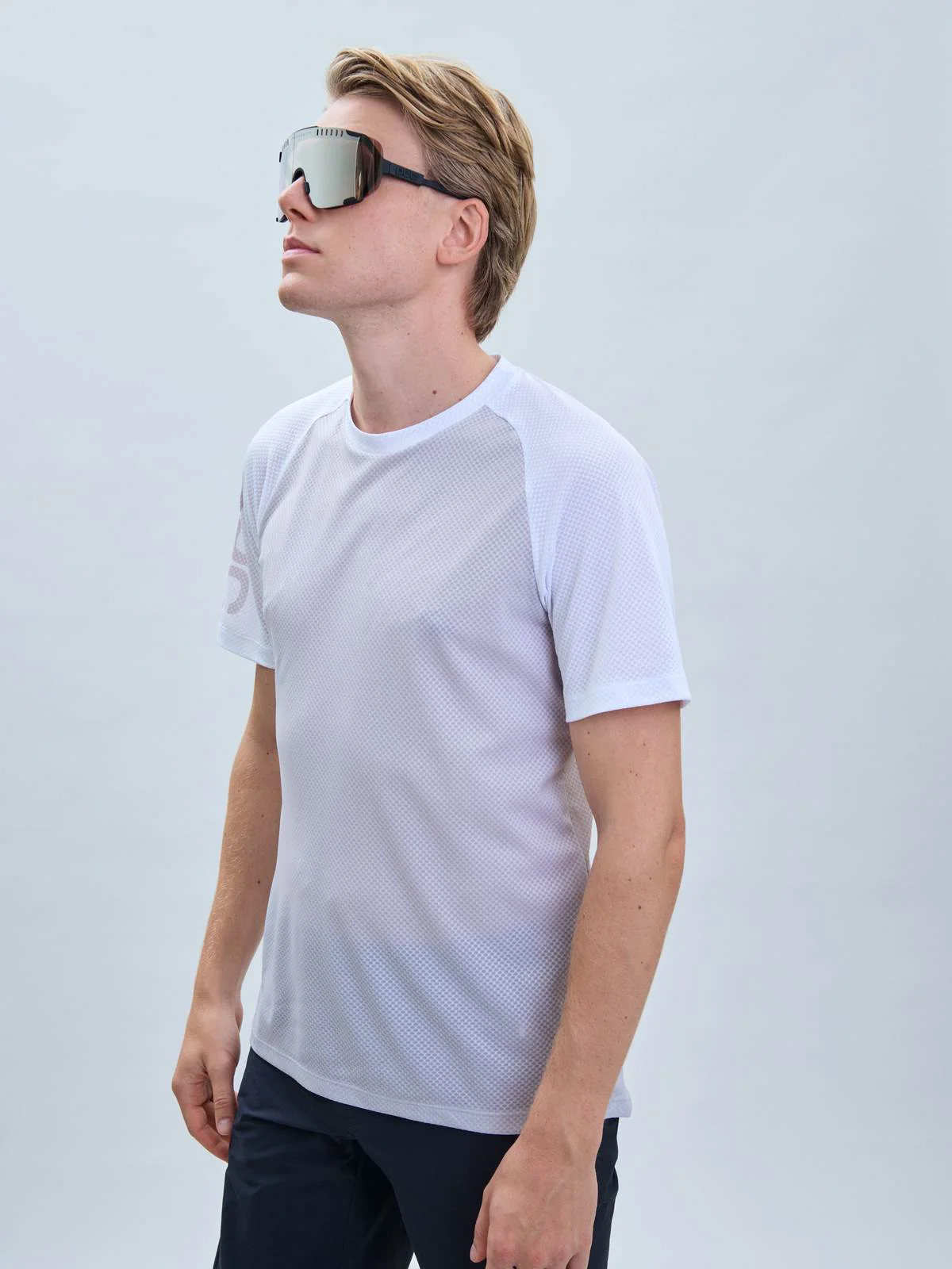 Koszulka rowerowa POC MTB Pure Tee - Granite Grey/Hydr. White - Image 6
