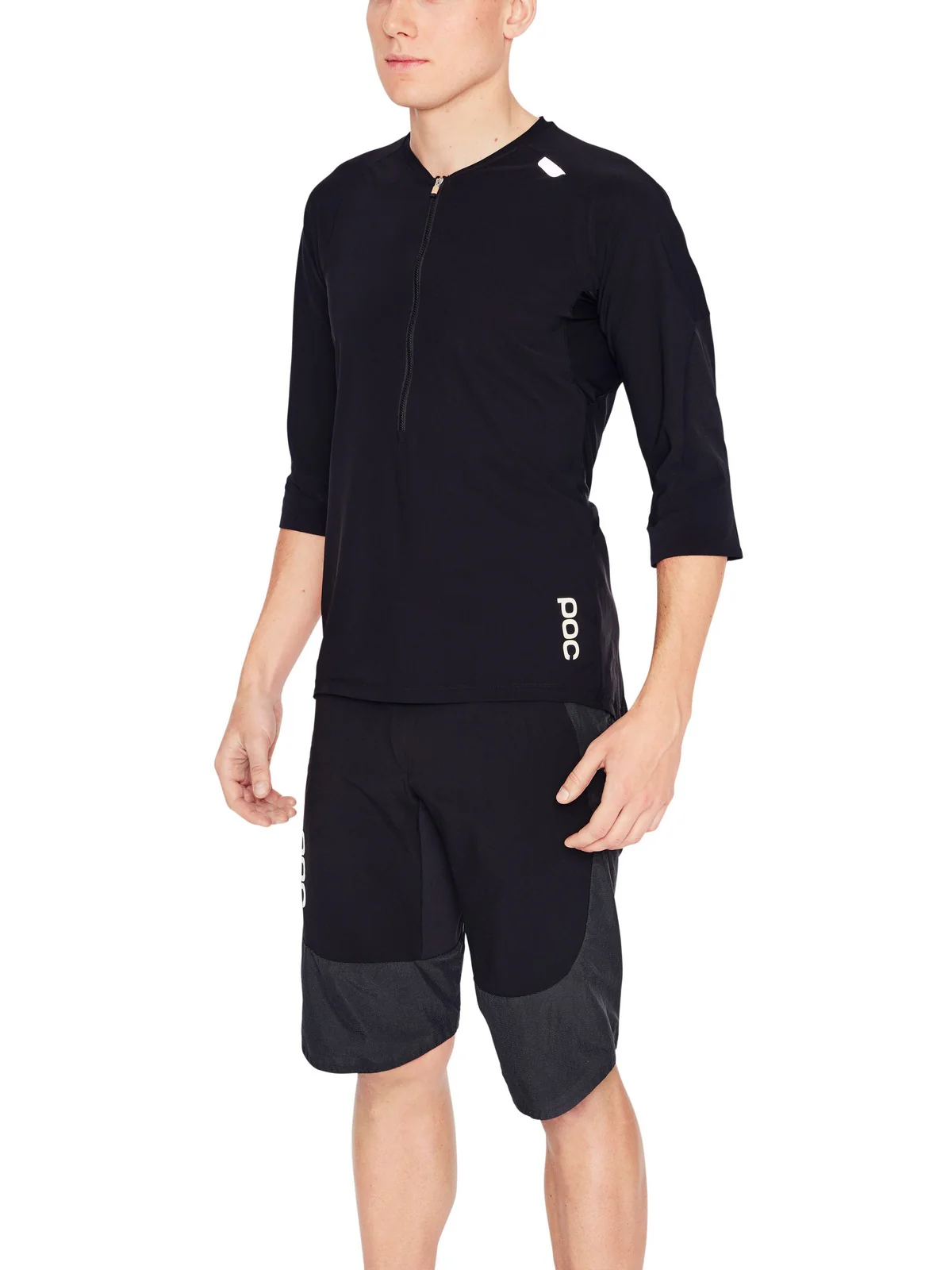 Koszulka rowerowa POC RESISTANCE ENDURO 3/4 - Ur. Black - Image 2