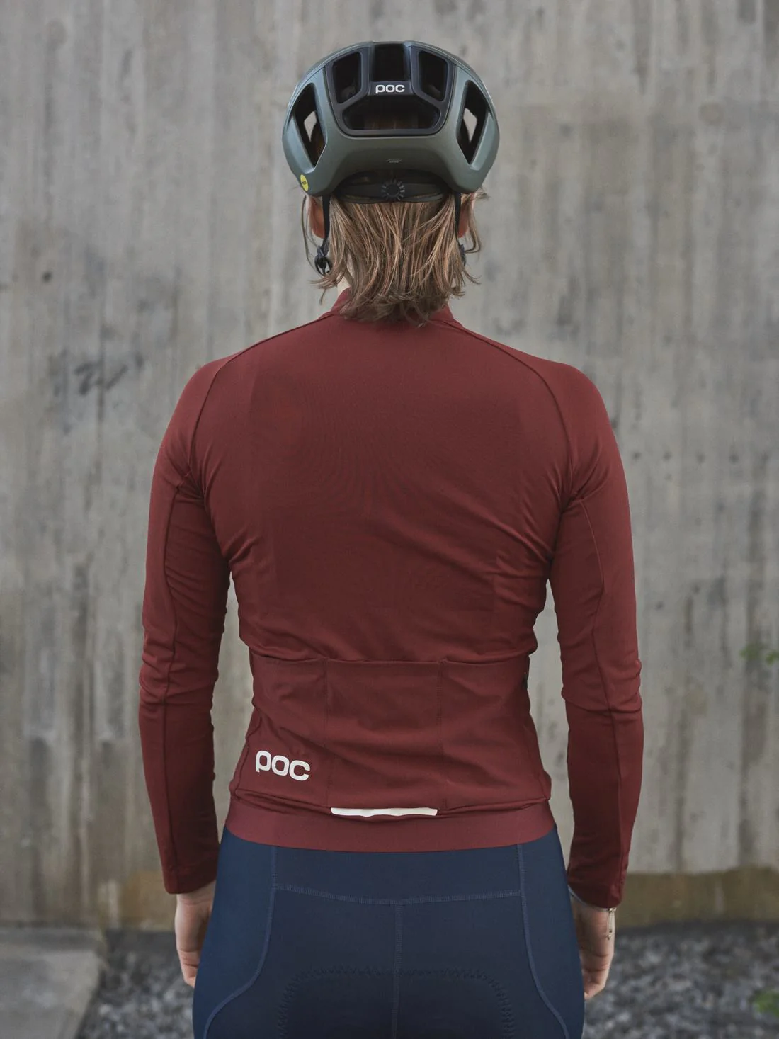 Koszulka rowerowa POC W's AMBIENT Thermal Jersey - Garnet Red - Image 5