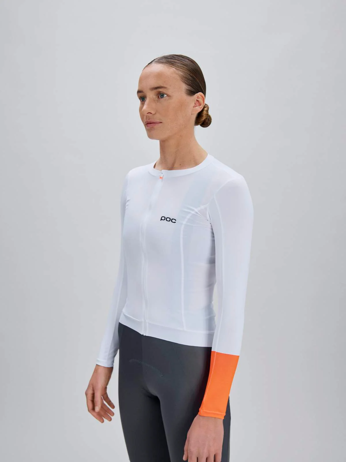 Koszulka rowerowa POC W's Cadence L/S Jersey - Hyd. White - Image 2