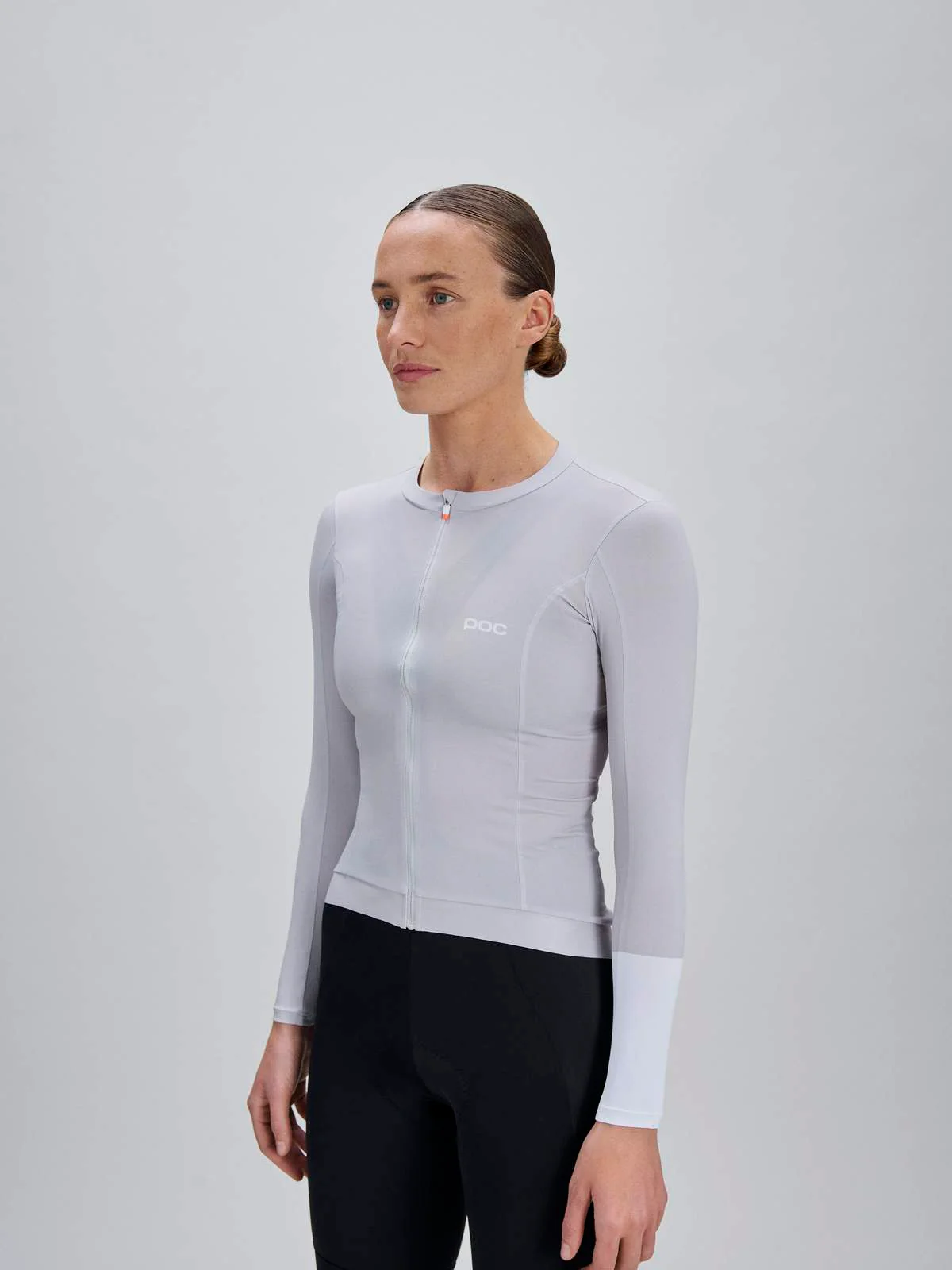 Koszulka rowerowa POC W's Cadence L/S Jersey - Granite Grey - Image 2
