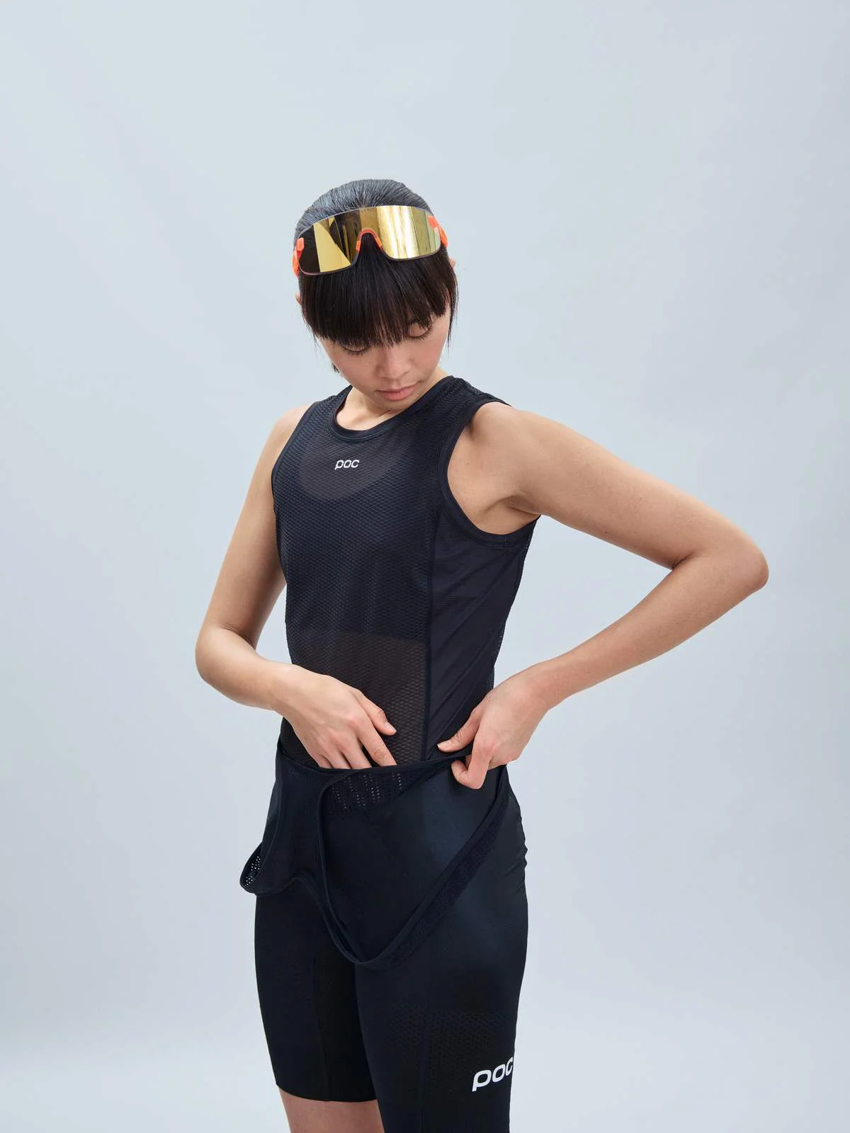 Koszulka rowerowa POC W's Essential Layer Vest - Ur. Black - Image 4