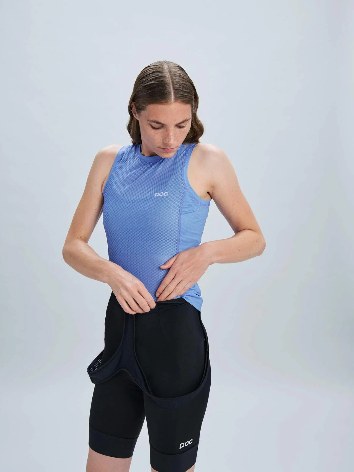 Koszulka rowerowa POC W's Essential Layer Vest - Bazzite Blue - Image 2