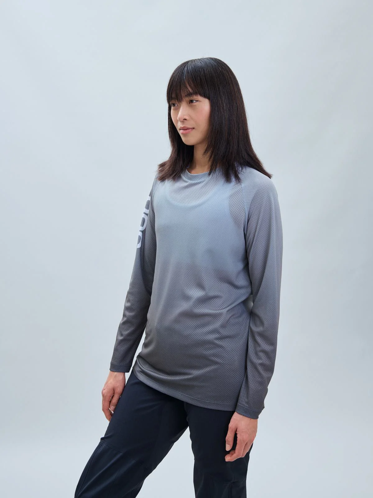 Koszulka rowerowa POC W's Essential MTB Lite LS Jersey - Gradient Sylvanite Grey - Image 5