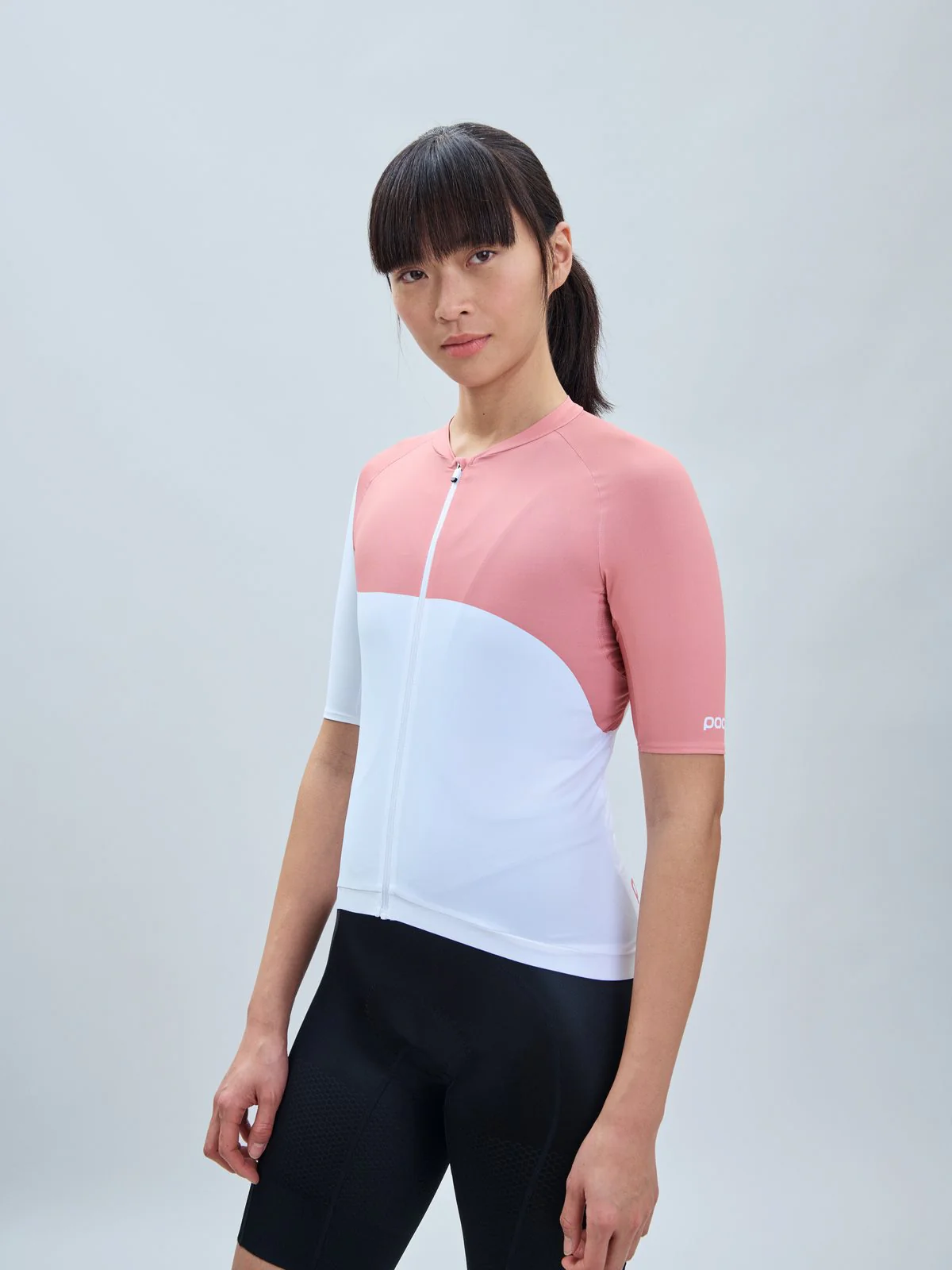 Koszulka rowerowa POC W's Essential Road Jersey Print -Hydr. White/Rock Salt - Image 2