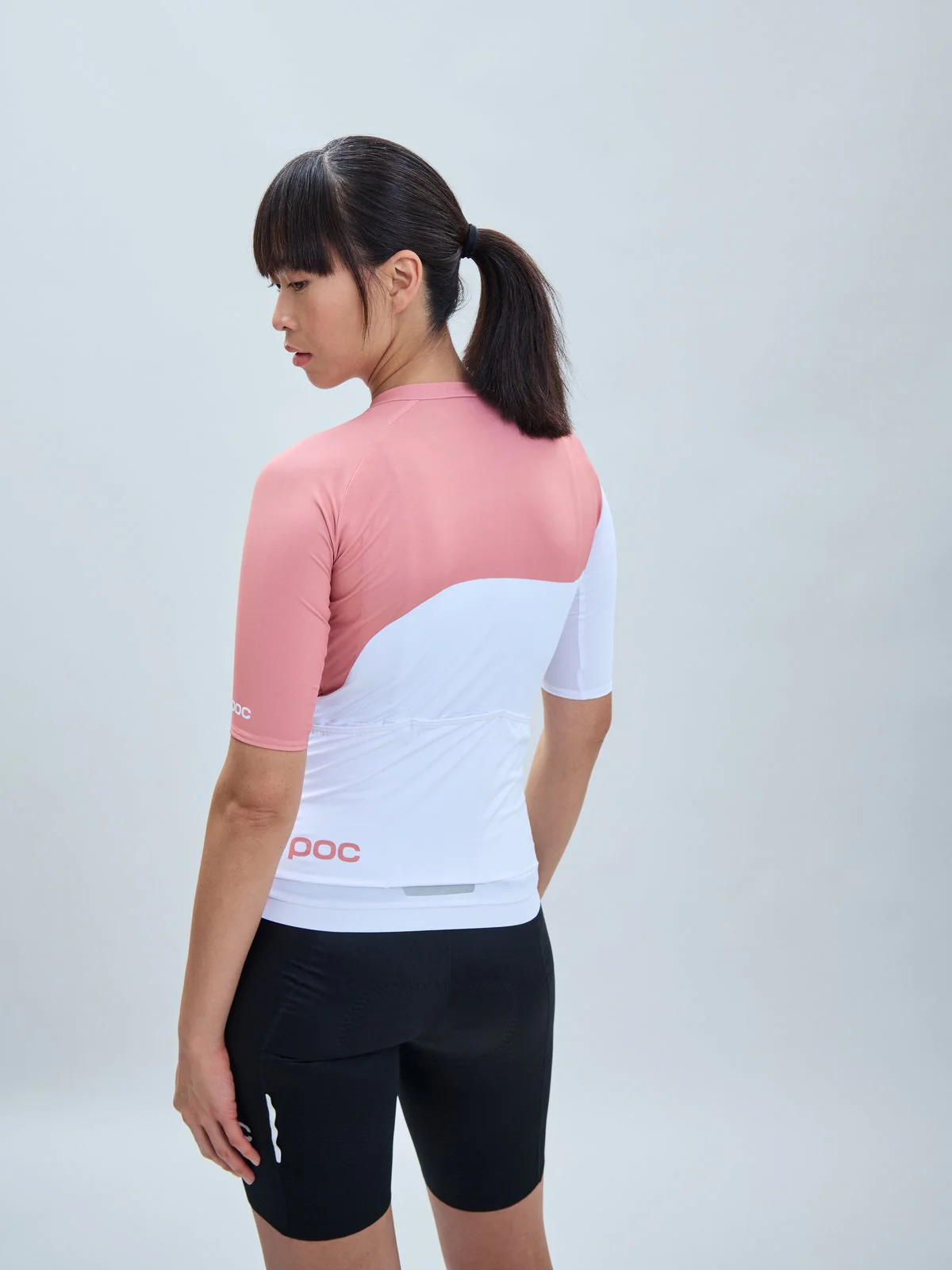 Koszulka rowerowa POC W's Essential Road Jersey Print -Hydr. White/Rock Salt - Image 3