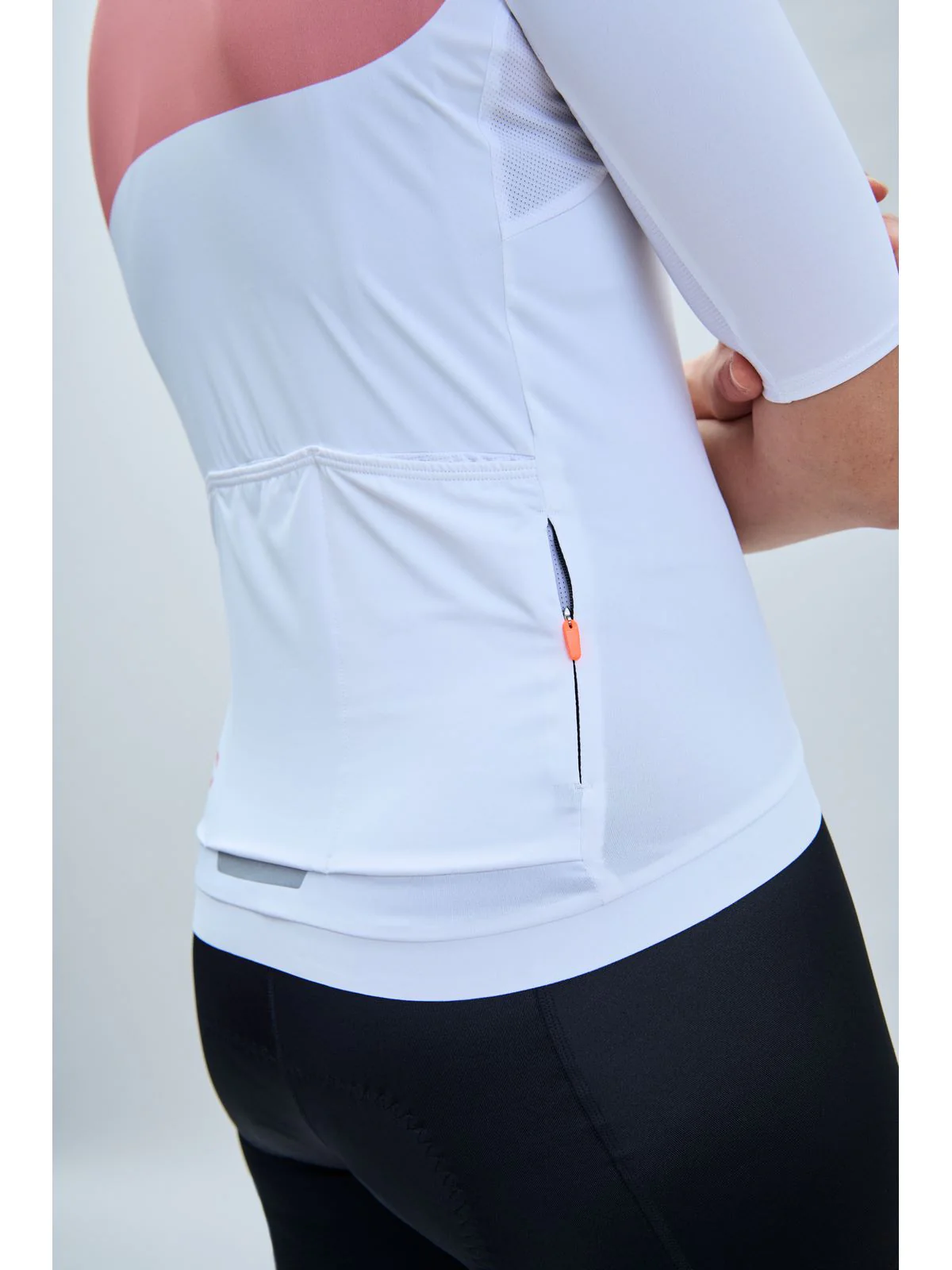 Koszulka rowerowa POC W's Essential Road Jersey Print -Hydr. White/Rock Salt - Image 5