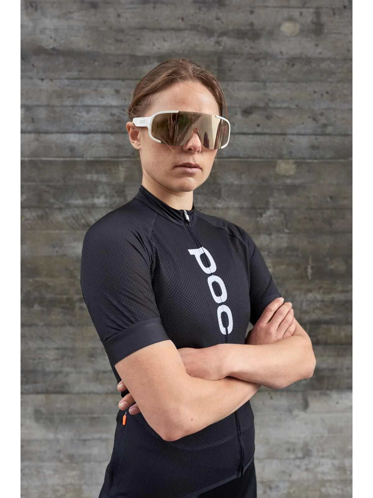 Koszulka rowerowa POC W's ESSENTIAL ROAD LOGO Jersey - Ur. Black - Image 2