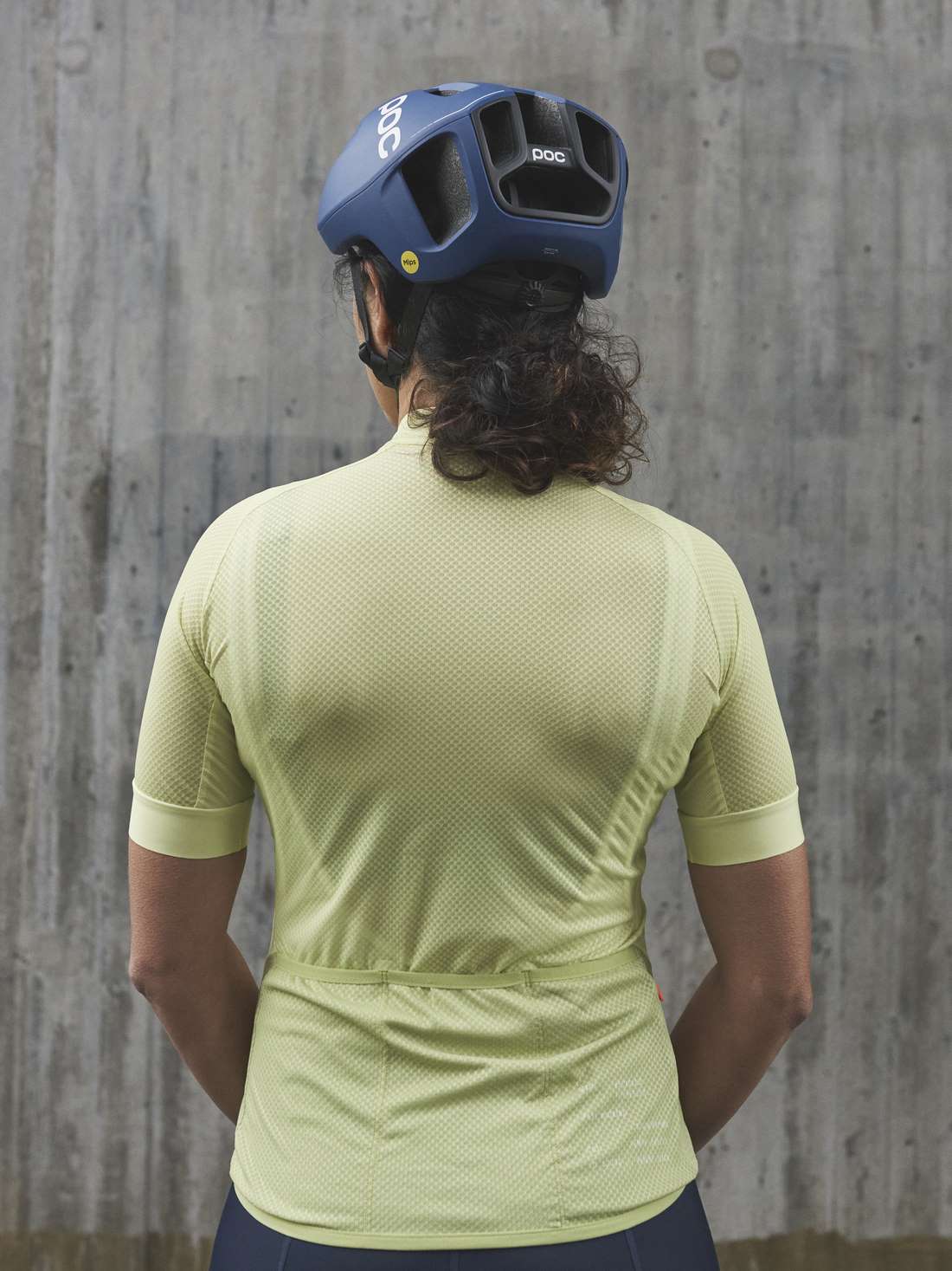 Koszulka rowerowa POC W's ESSENTIAL ROAD LOGO Jersey - Lemon Calcite - Image 5