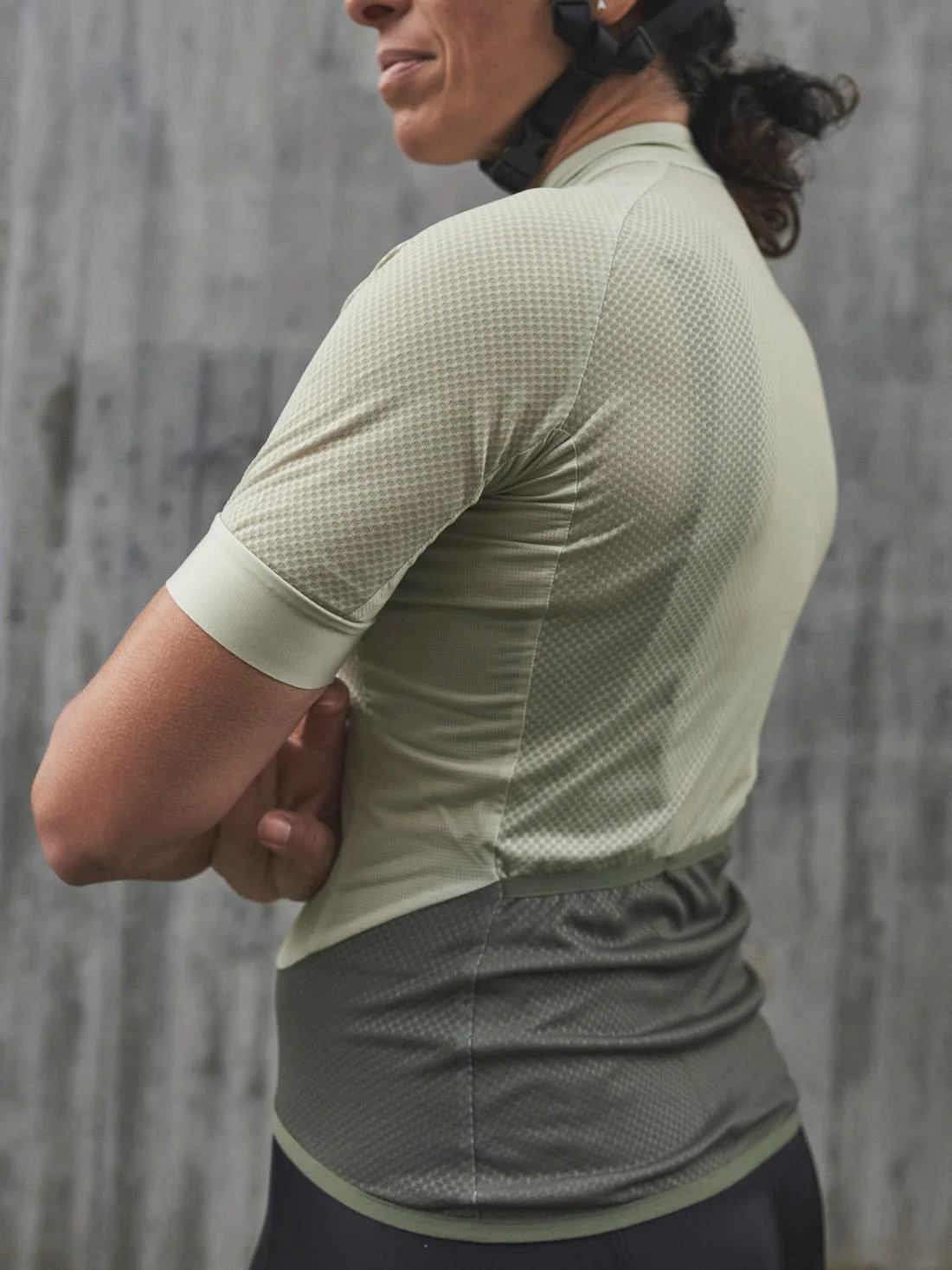 Koszulka rowerowa POC W's ESSENTIAL ROAD LOGO Jersey - Prehnite Green/Epid. Green - Image 3